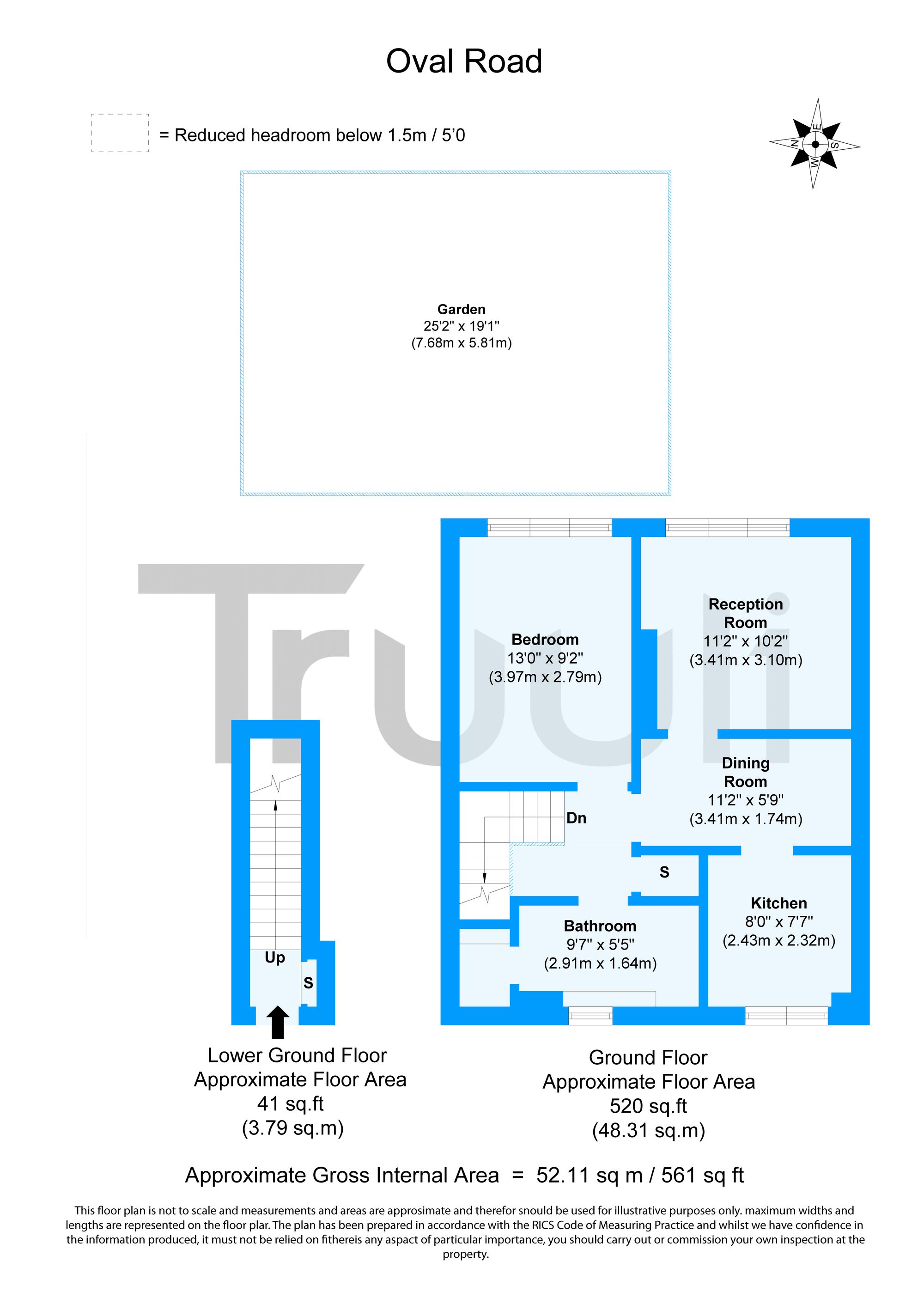 194 Oval Road, Croydon floorplan