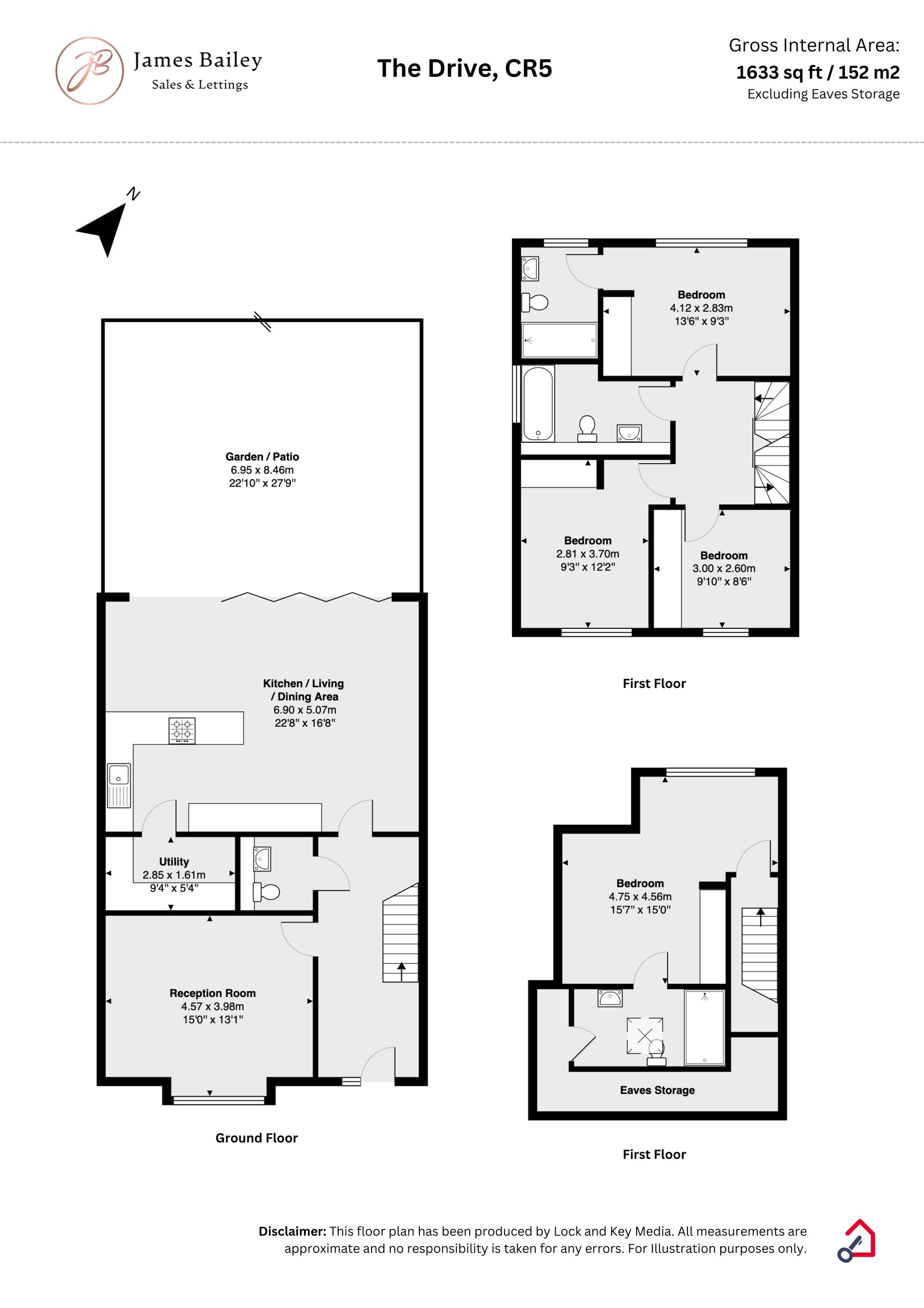 10b The Drive, Coulsdon floorplan