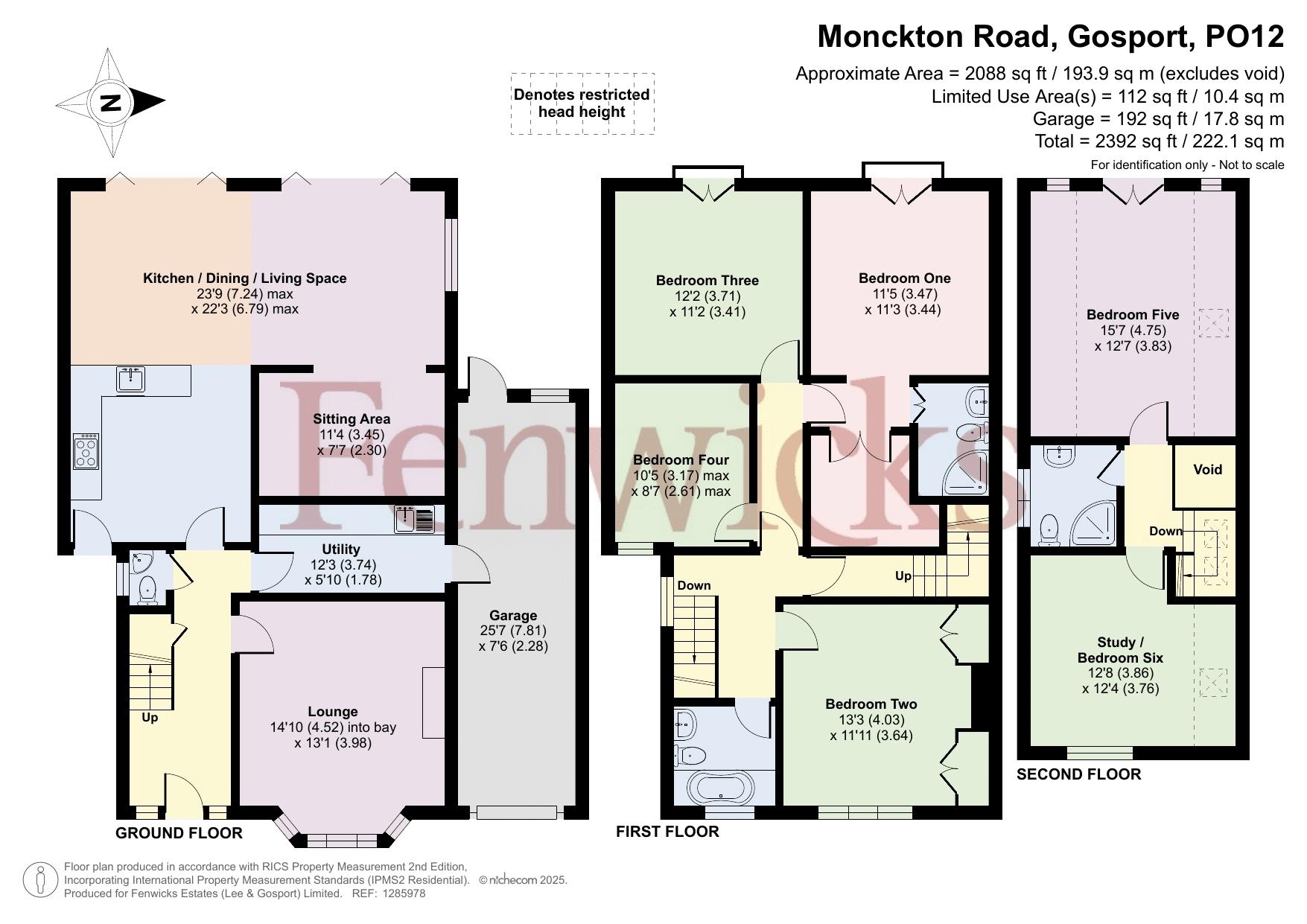 13, Monckton Road, Gosport floorplan