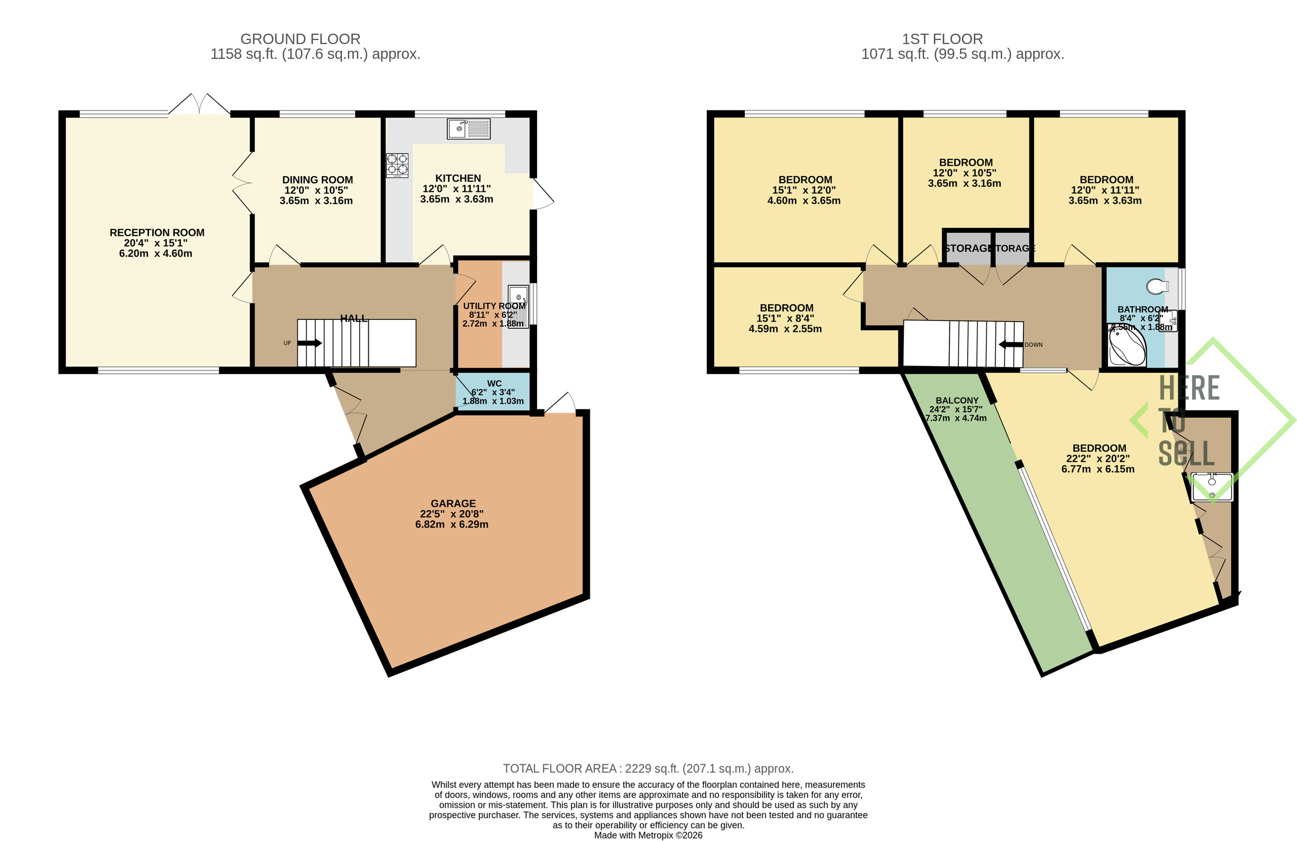 12 High Ridge, Potters Bar floorplan