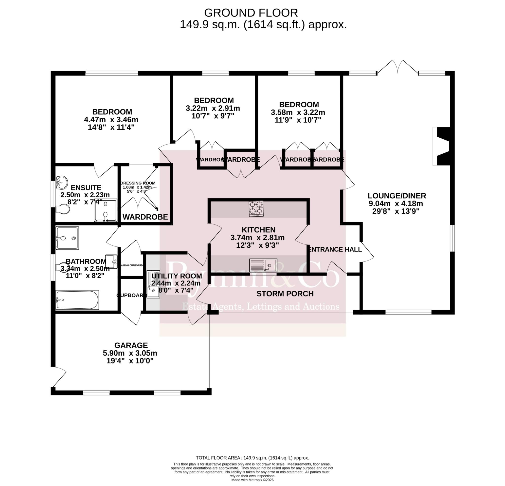 Roydstone, Davey Hill, Cromer floorplan
