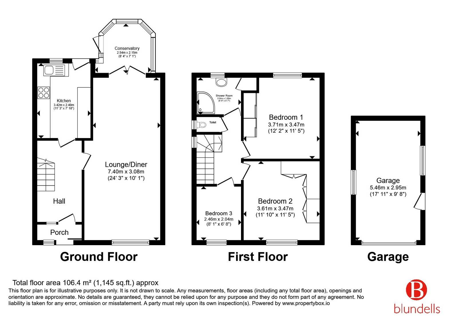 134, Marchwood Road, Sheffield floorplan