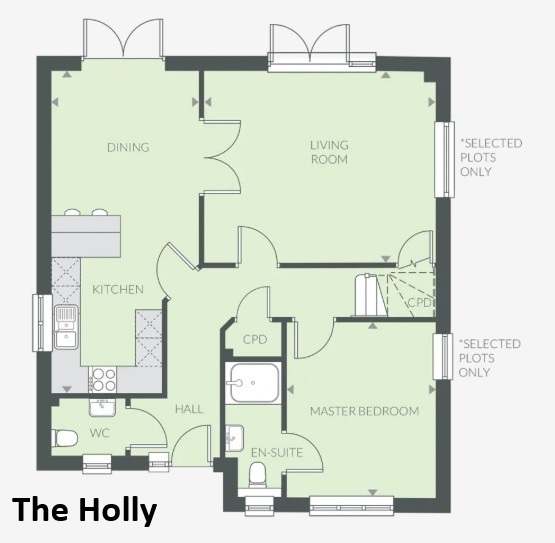 Plot 19 - The Holly,, Chapel Green, Bideford floorplan