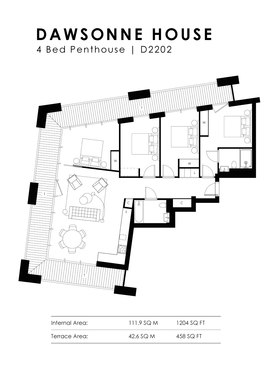 4 Bedrooms Flat for sale in Dawsonne House, London City Island, Canning Town, London E14