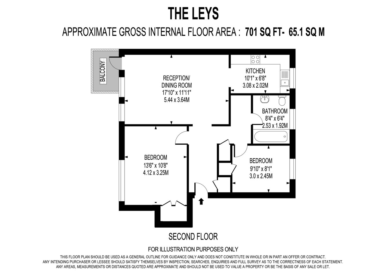 11 The Leys, Esher Road, Walton-on-Thames floorplan