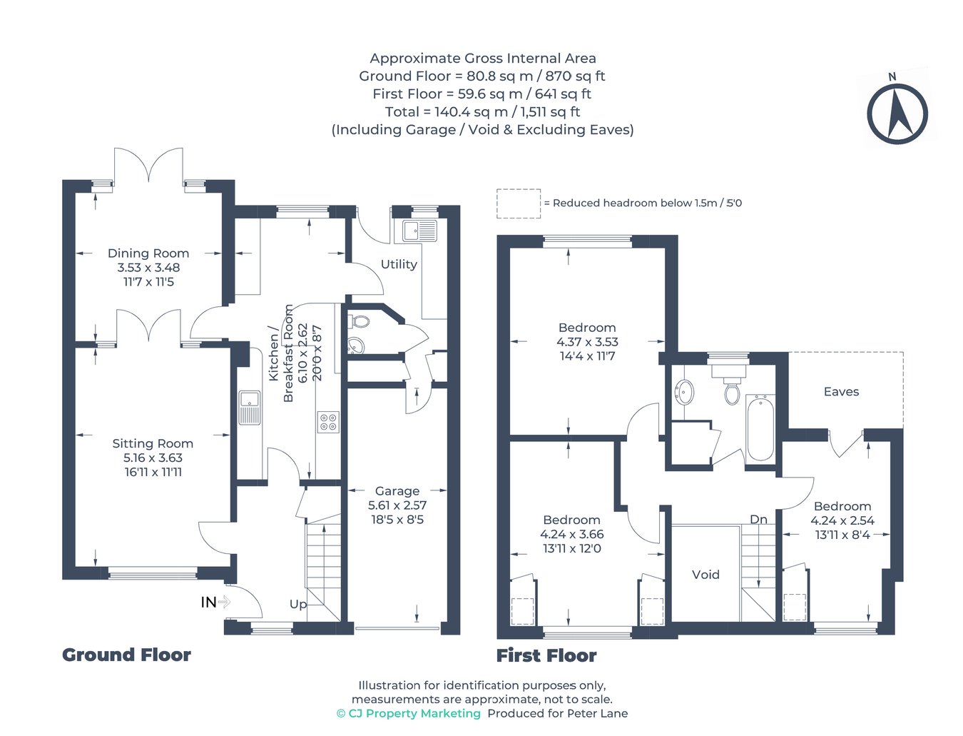 51, Wood End, Huntingdon floorplan