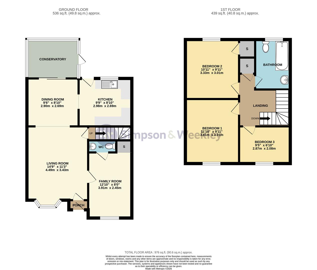 14, Pembroke Close, Rushden floorplan