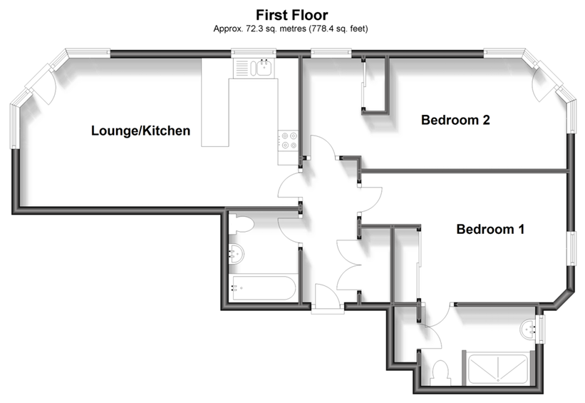 5, Greenstede House, East Grinstead floorplan