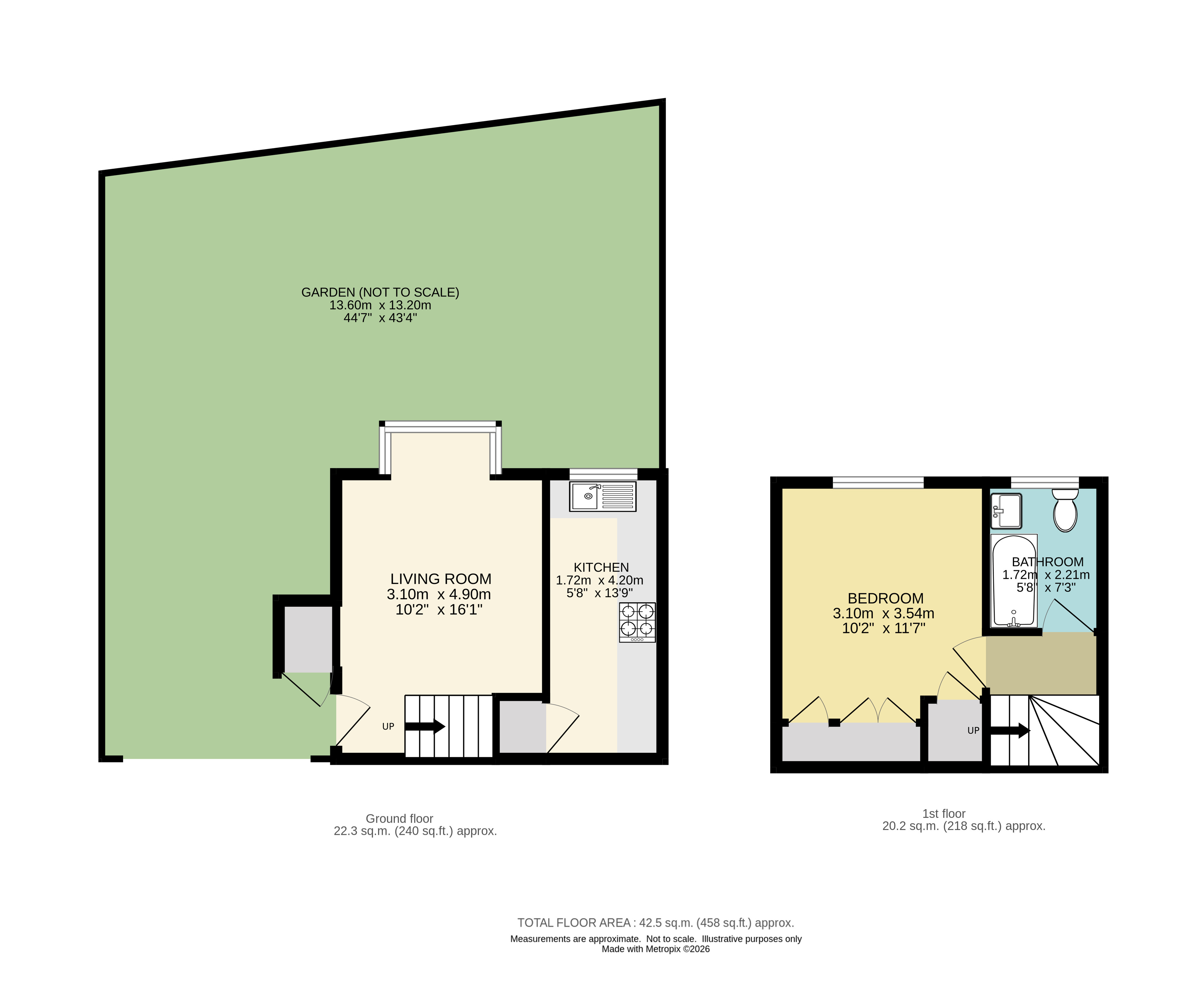 45, Wolsey Close, Worcester Park floorplan