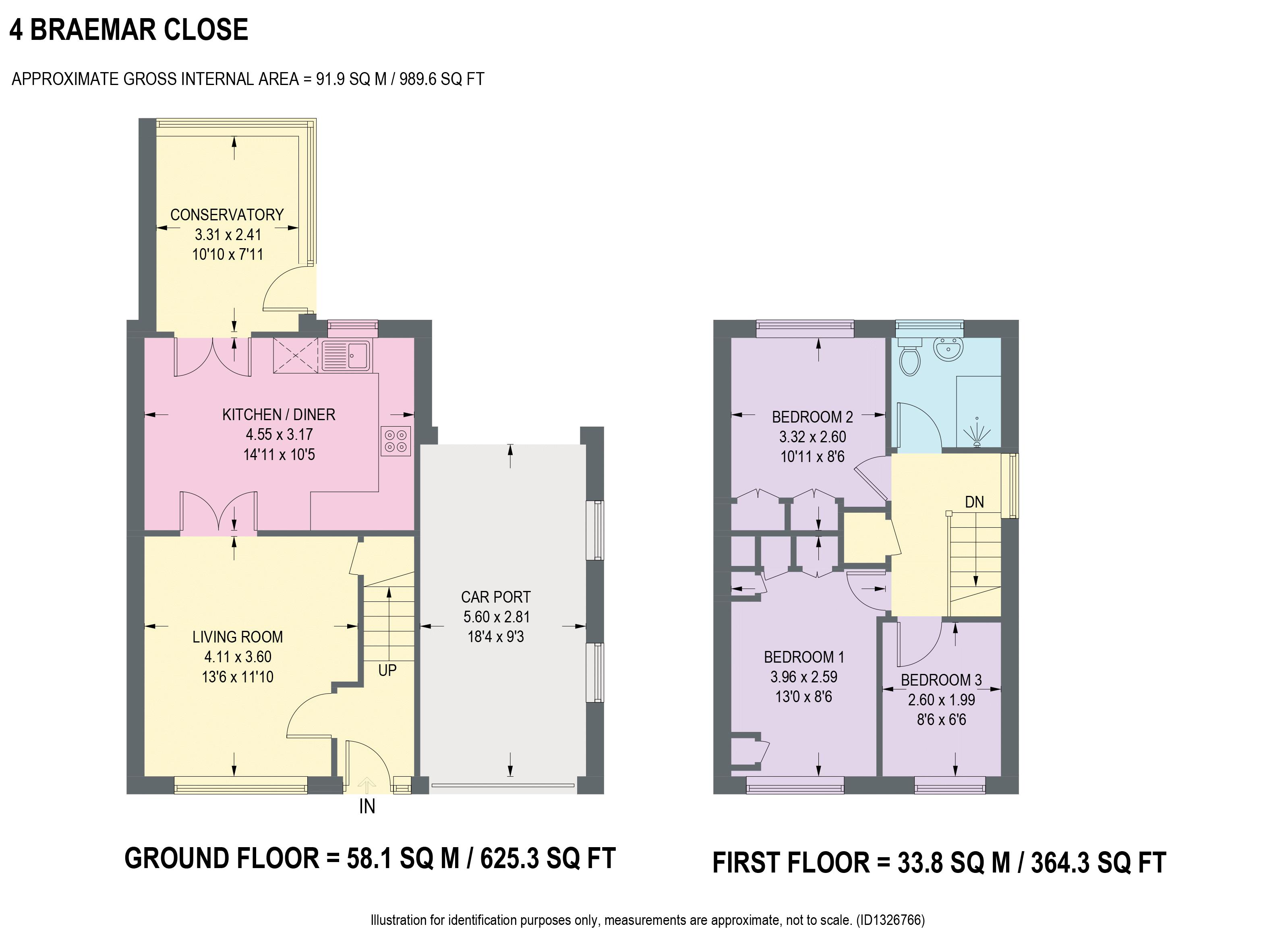 Braemar Close, Chesterfield floorplan