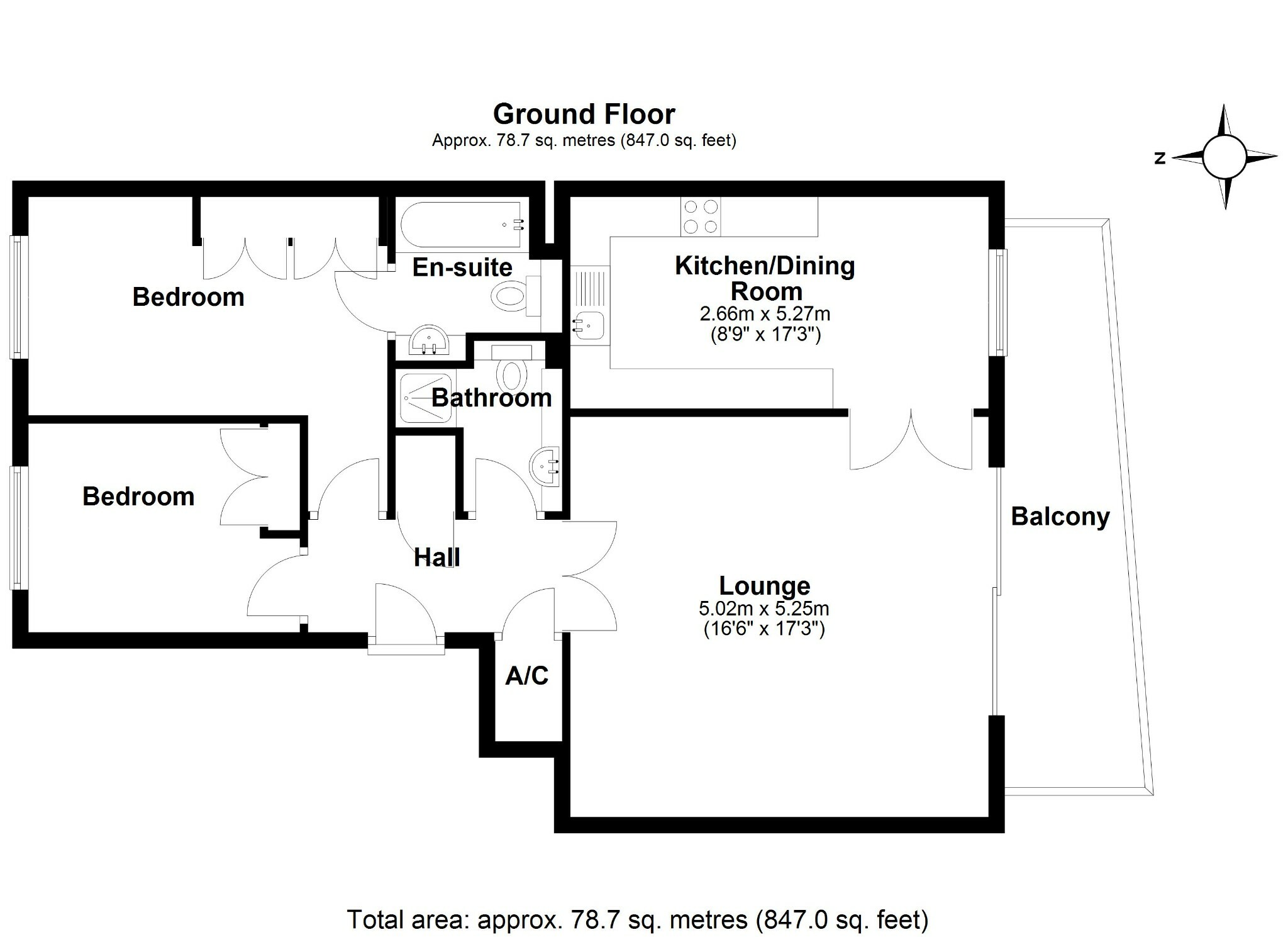 Flat 38, The Point, Boscombe, Bournemouth floorplan