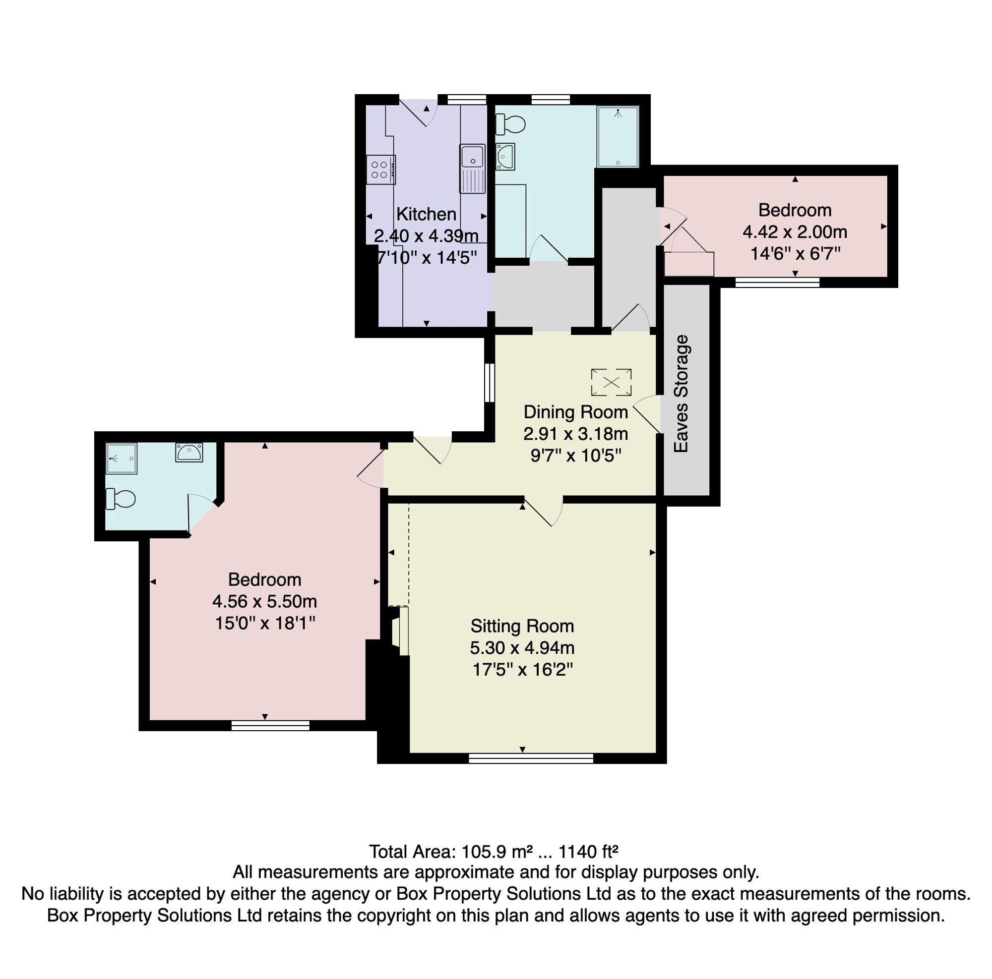 Flat 3, 23 Harlow Oval, Harrogate floorplan