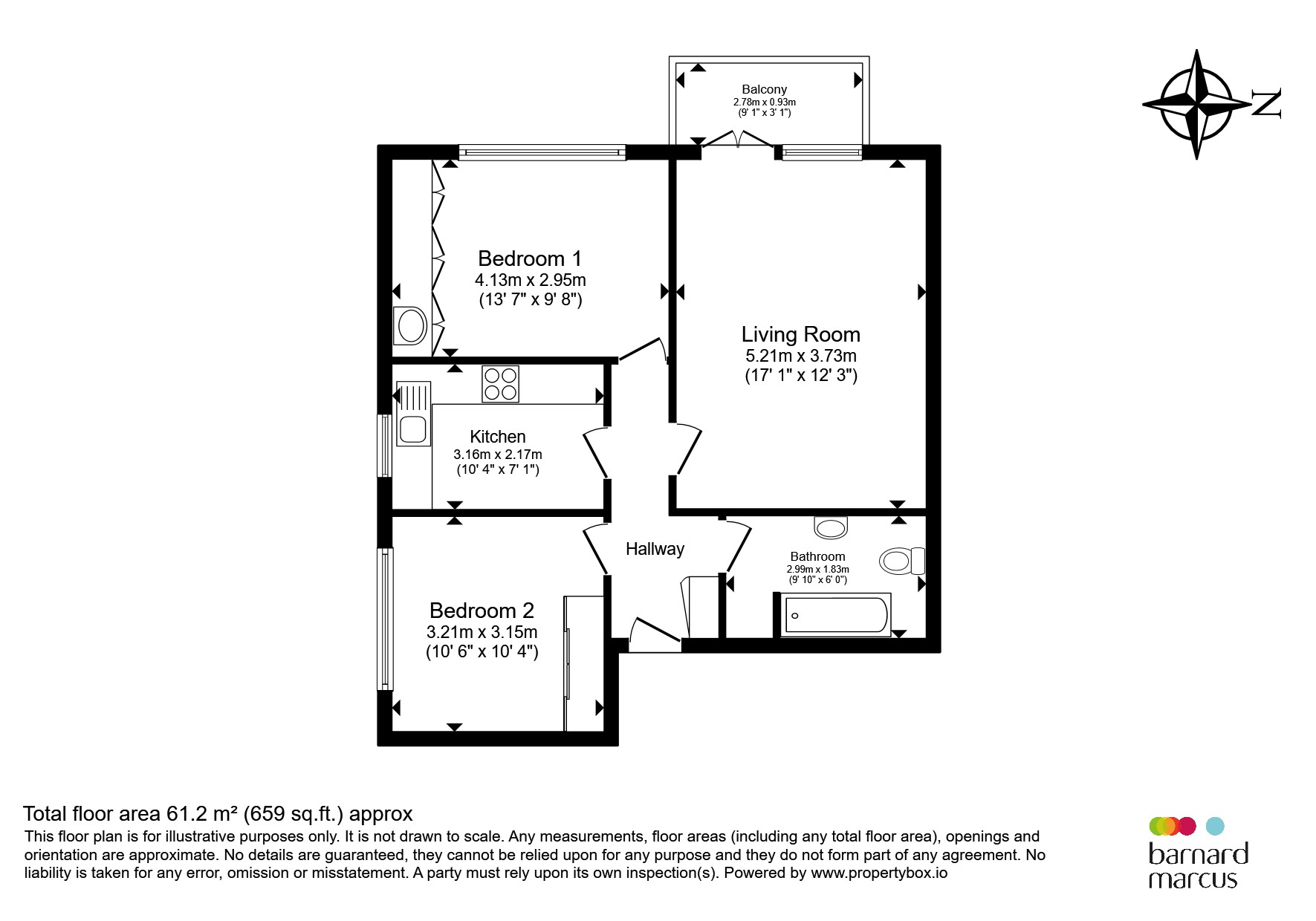 Flat 7, Ealcom Court, Tring Avenue, London floorplan