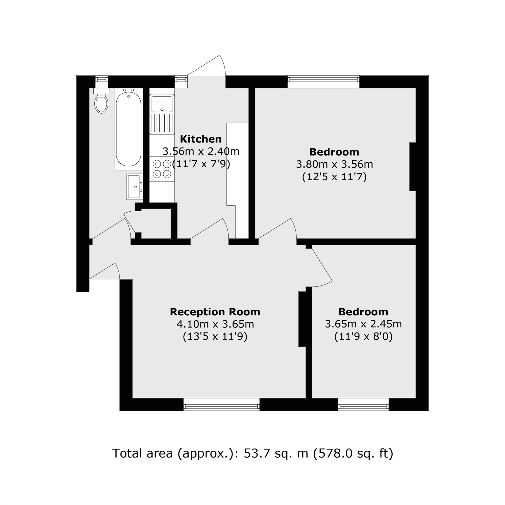 14, Clarendon Crescent, Twickenham floorplan