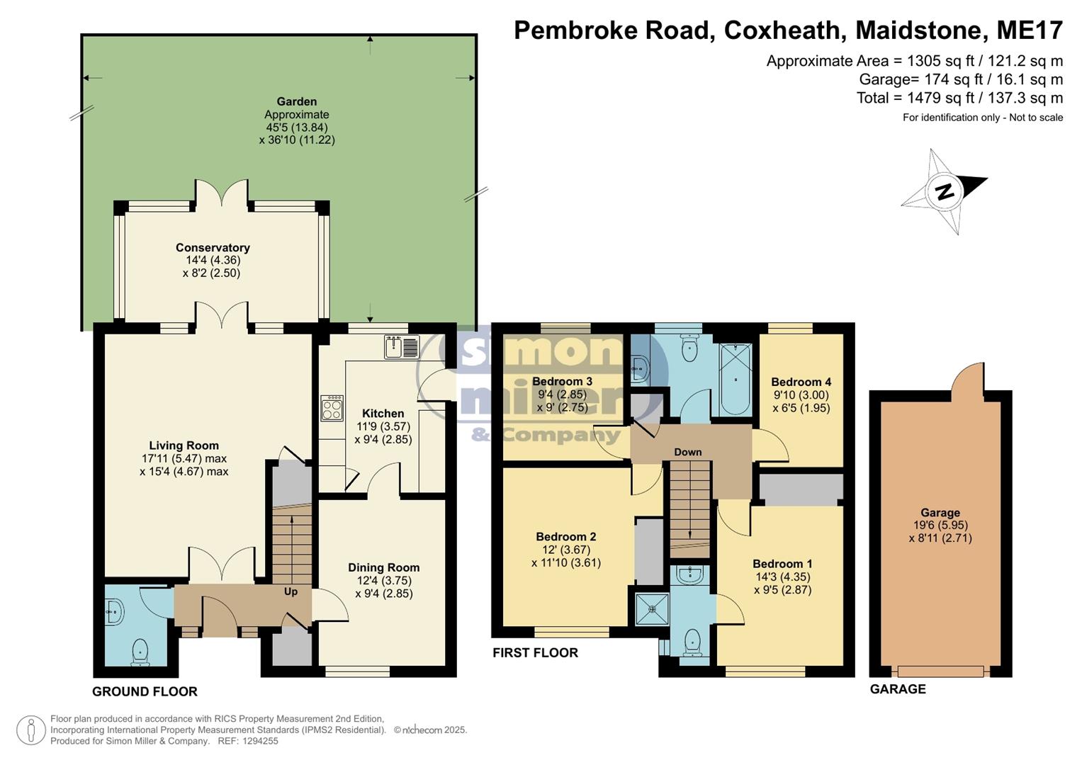 1A, Pembroke Road, Coxheath floorplan