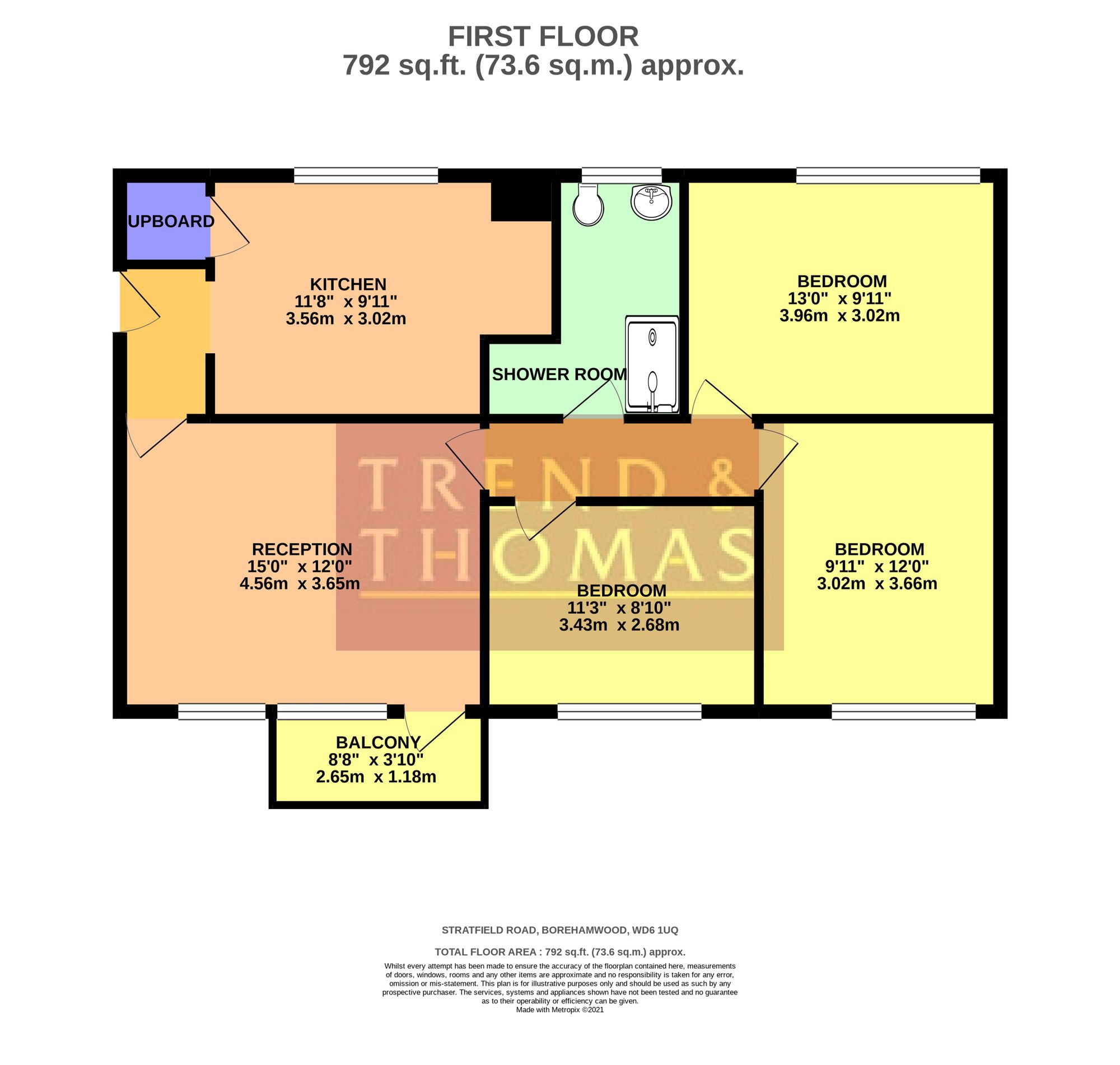 79 Stratfield Road, Borehamwood floorplan