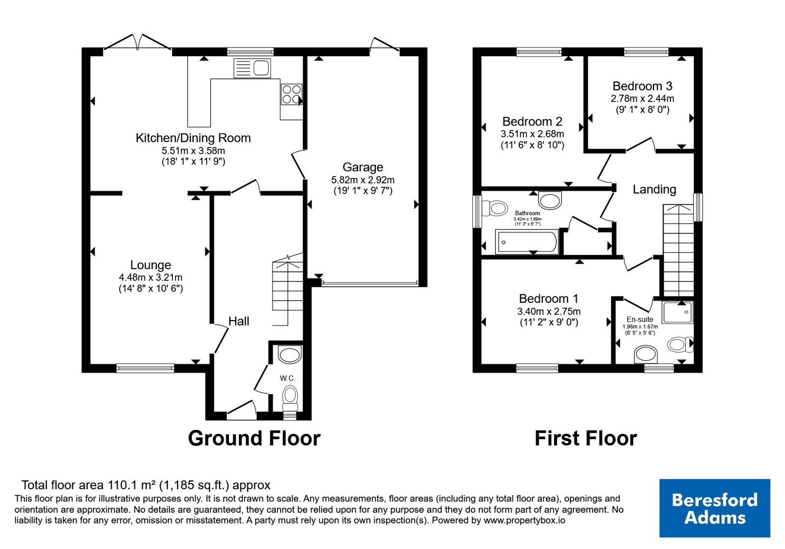 Plot 12,, The Meadows, Buckley floorplan