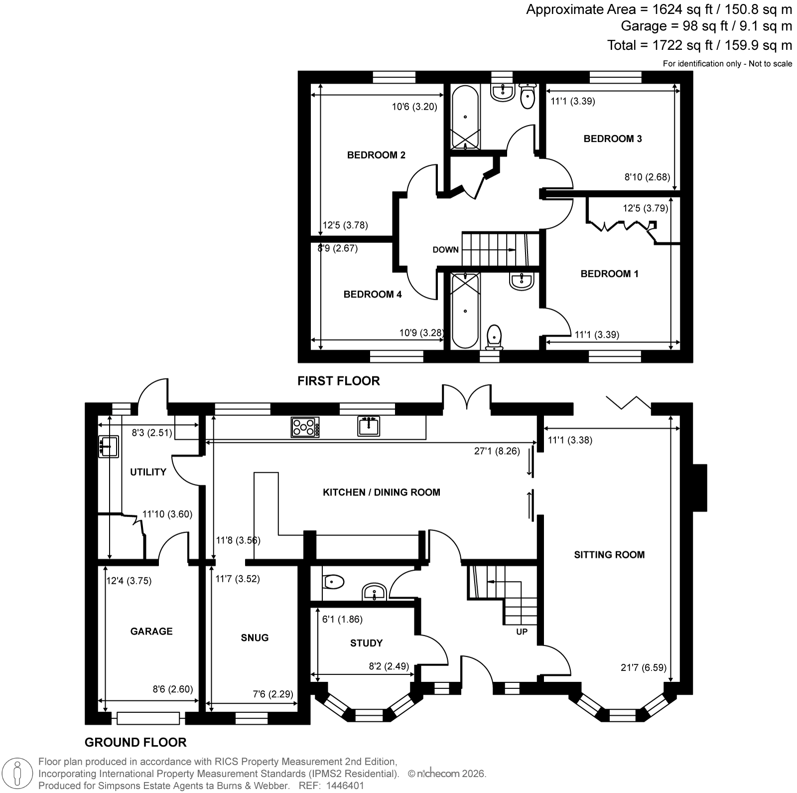 12, The Glade, Farnham floorplan