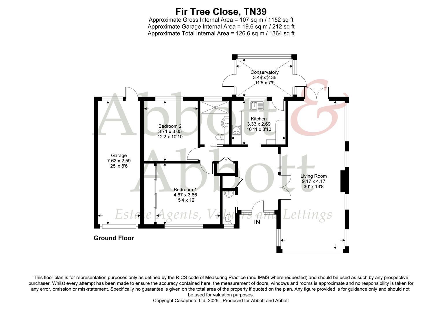 6, Firtree Close, Bexhill-On-Sea floorplan