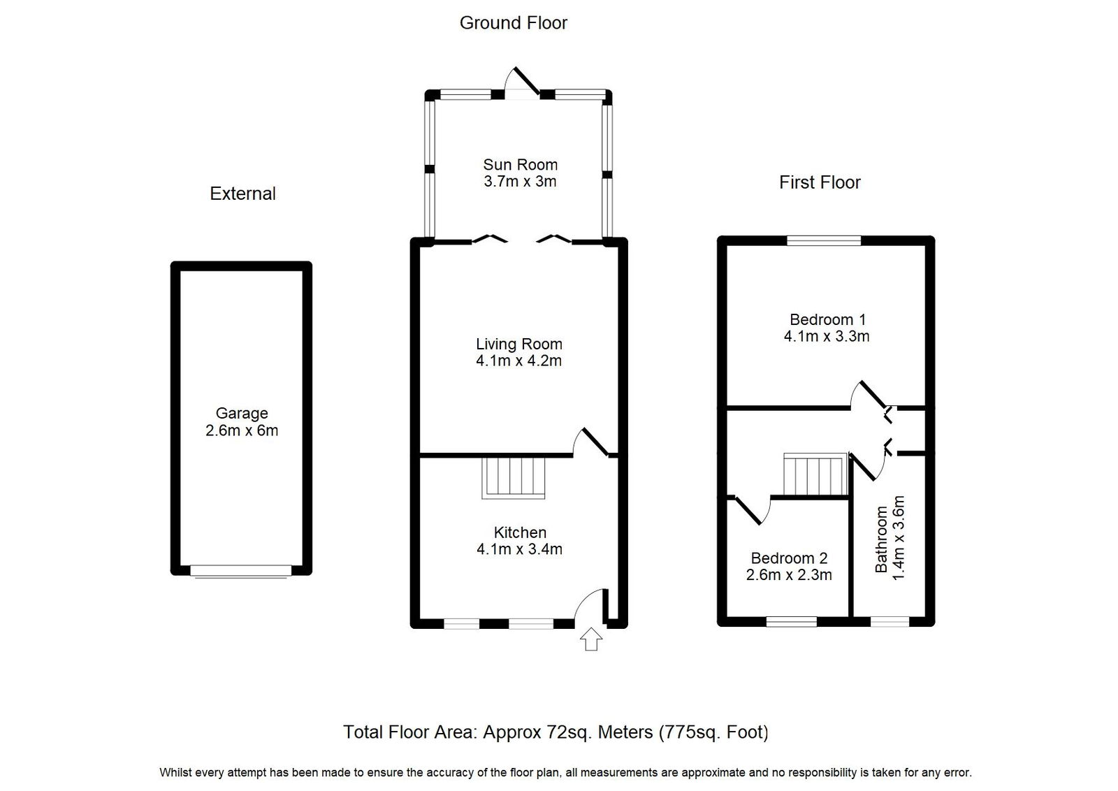 10, Broad Oak Terrace, Bury floorplan