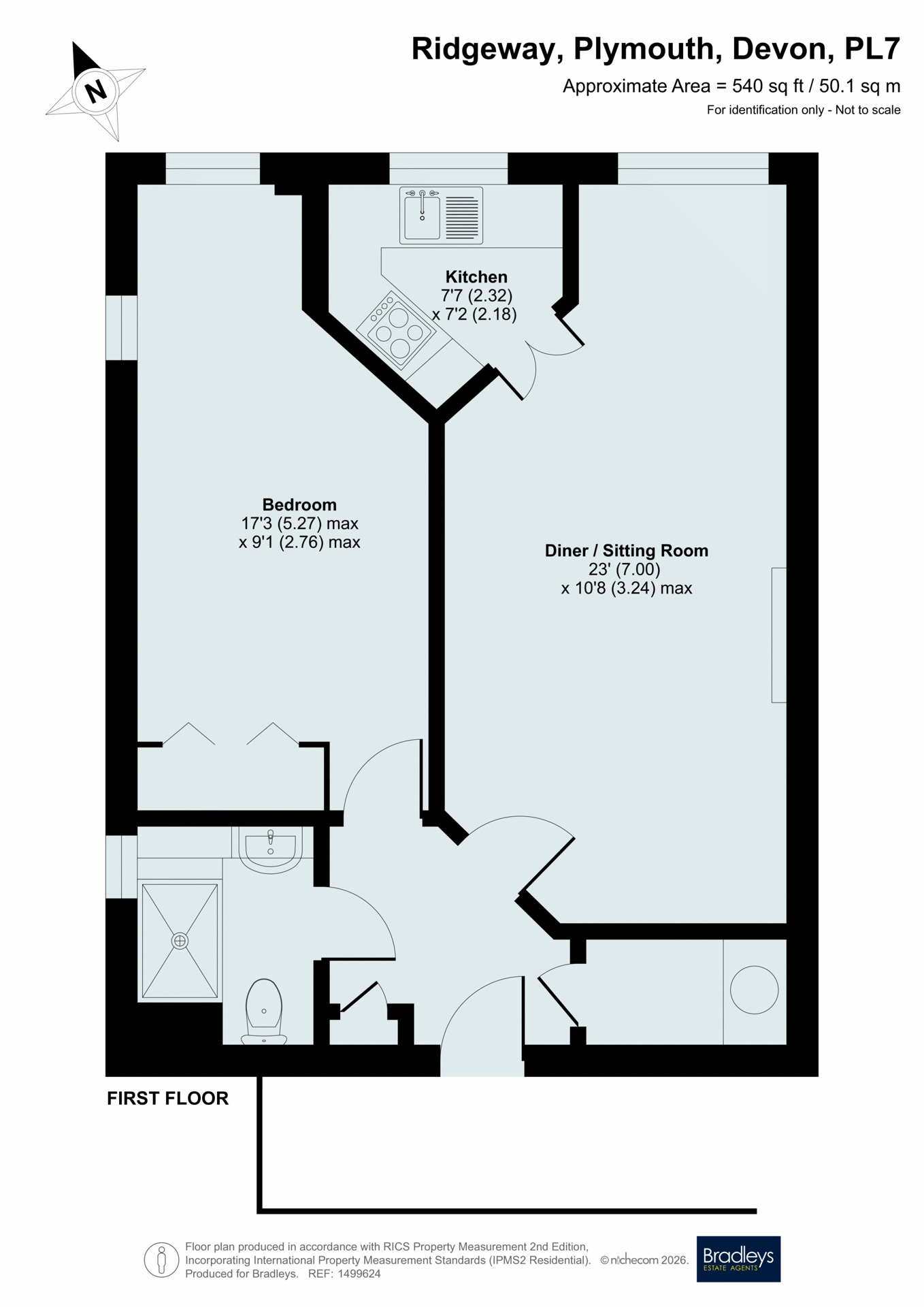 Flat 10, Highbridge Court 96-100,, Ridgeway, Devon floorplan