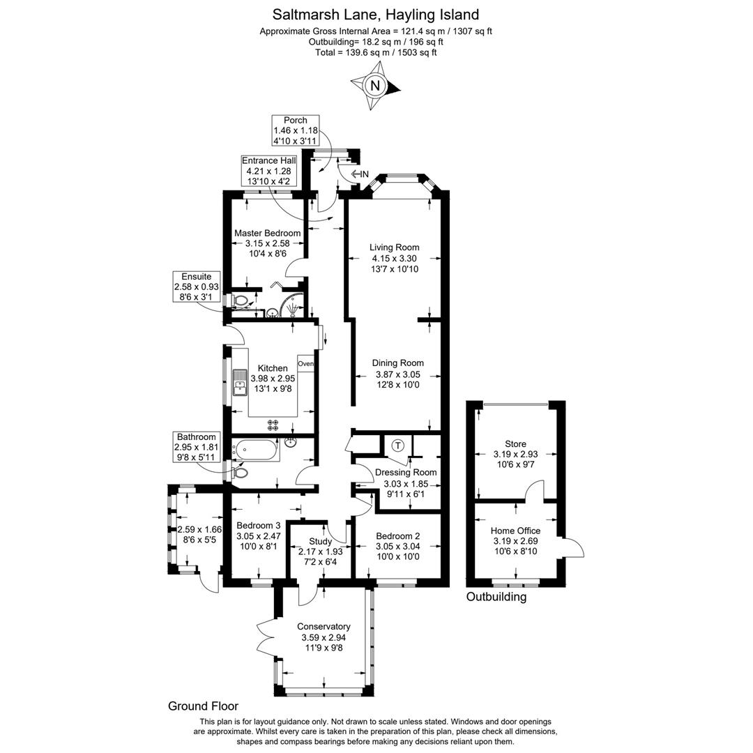 38, Saltmarsh Lane, Hayling Island floorplan
