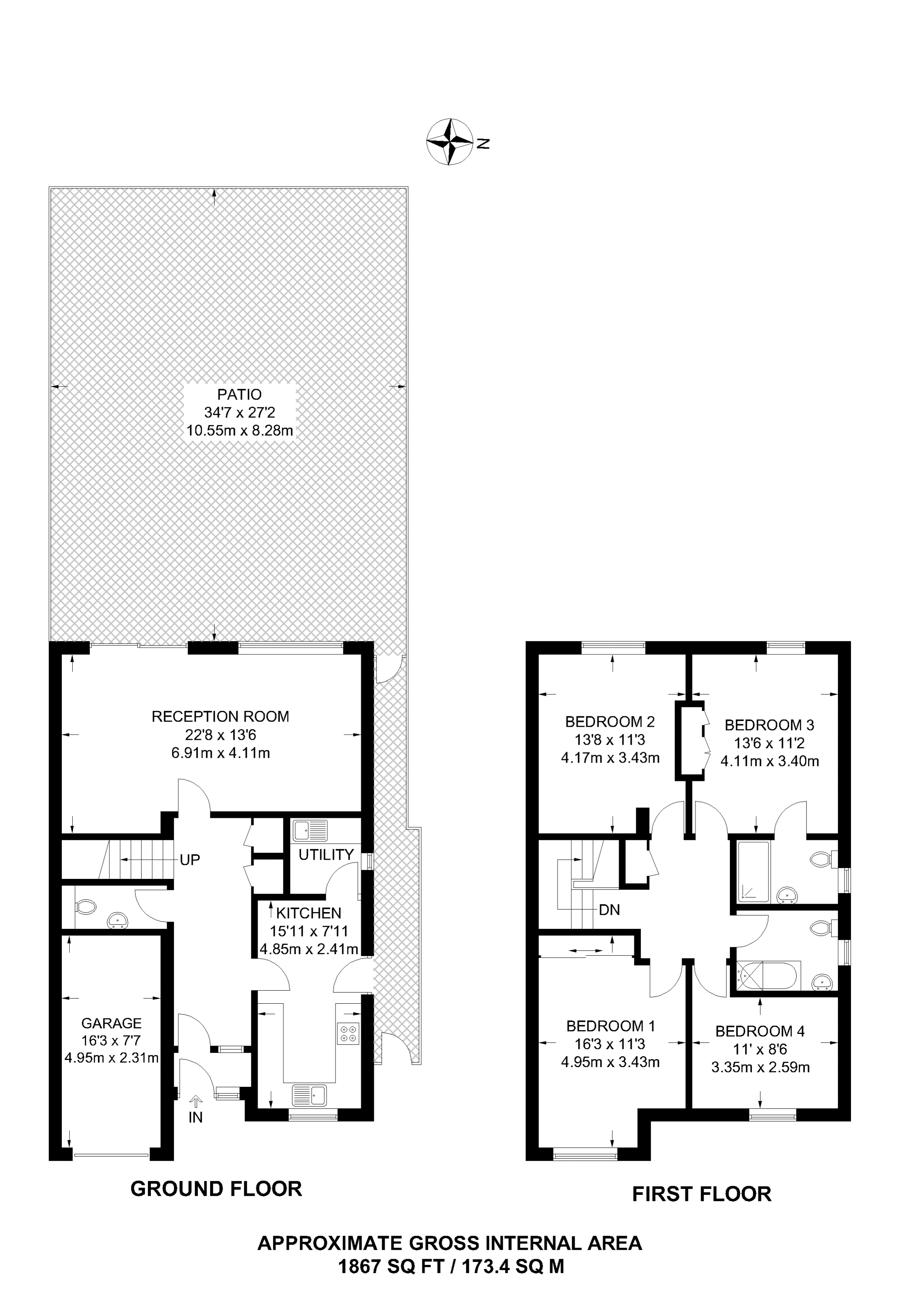 4 Bedrooms  to rent in Monks Avenue, Barnet EN5