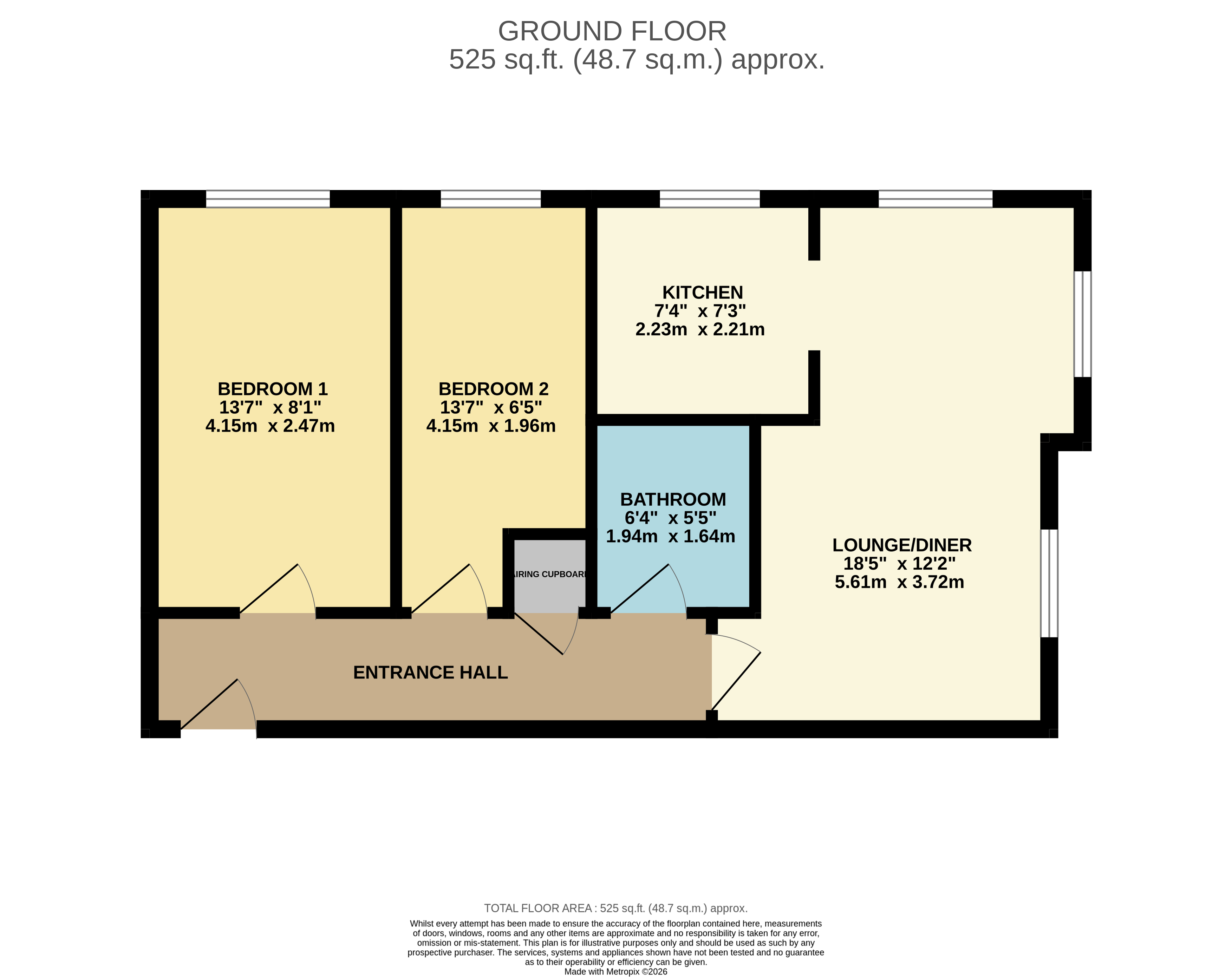 84, Orchid Close, Bedfordshire floorplan