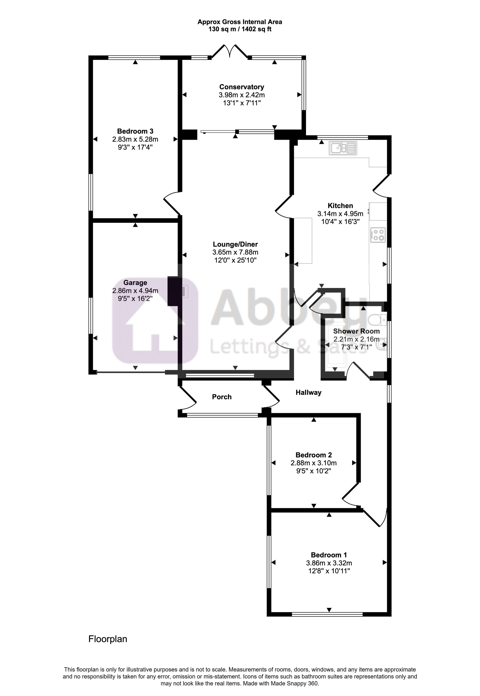 184 Leicester Road, Markfield floorplan