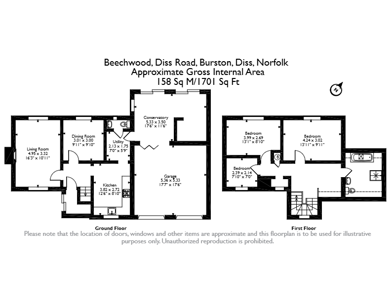 Beechwood, Diss Road, Diss floorplan