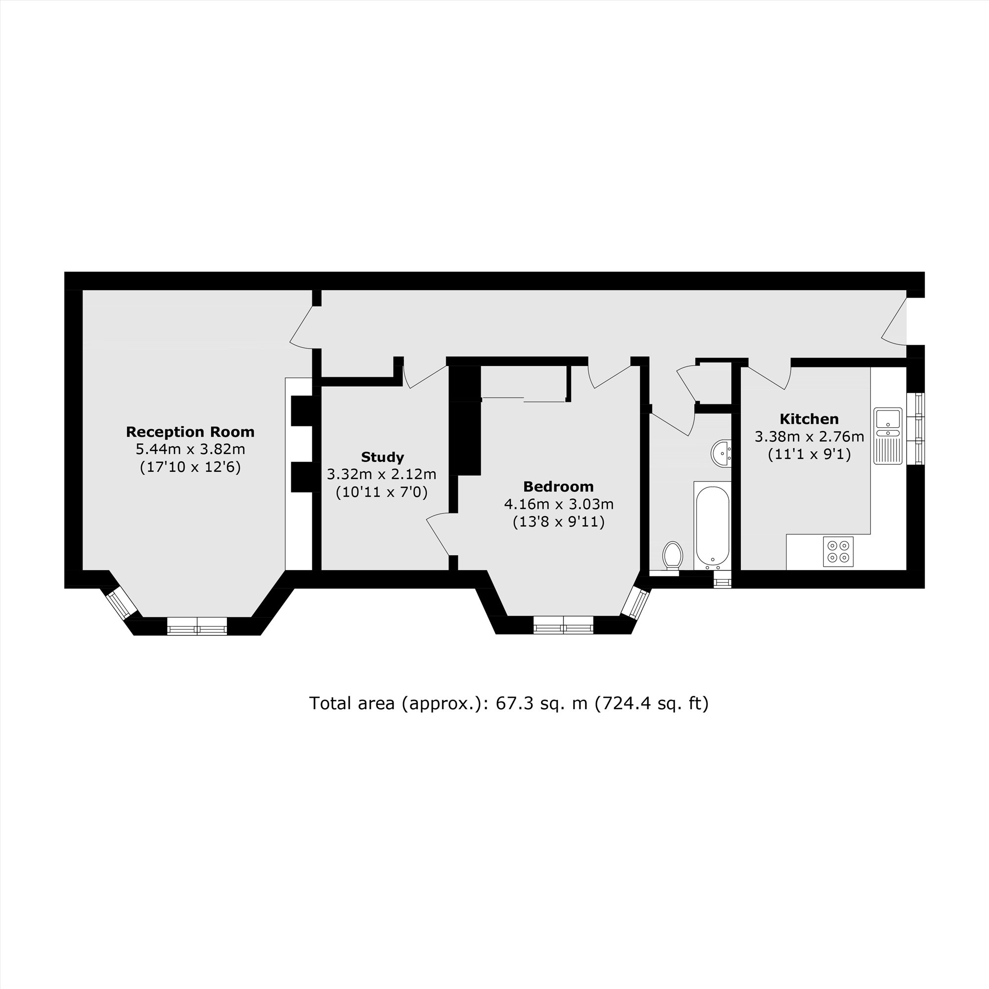 61, Tudor Close, London floorplan