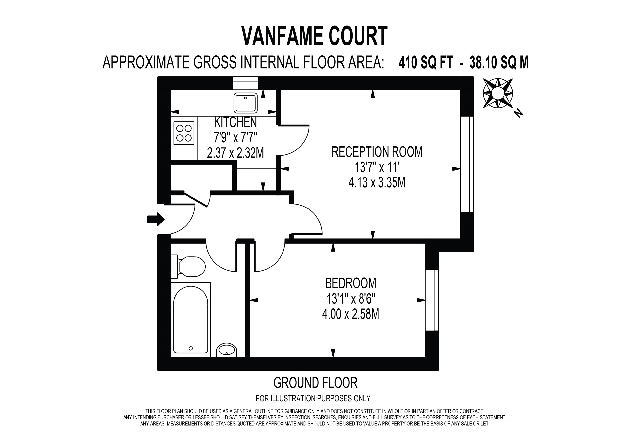 Flat 4, Vanfame Court, Dukes Avenue, NEW MALDEN floorplan