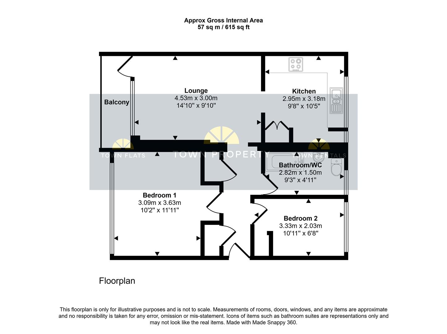 1, Waterford Court, Biddenden Close, Eastbourne floorplan