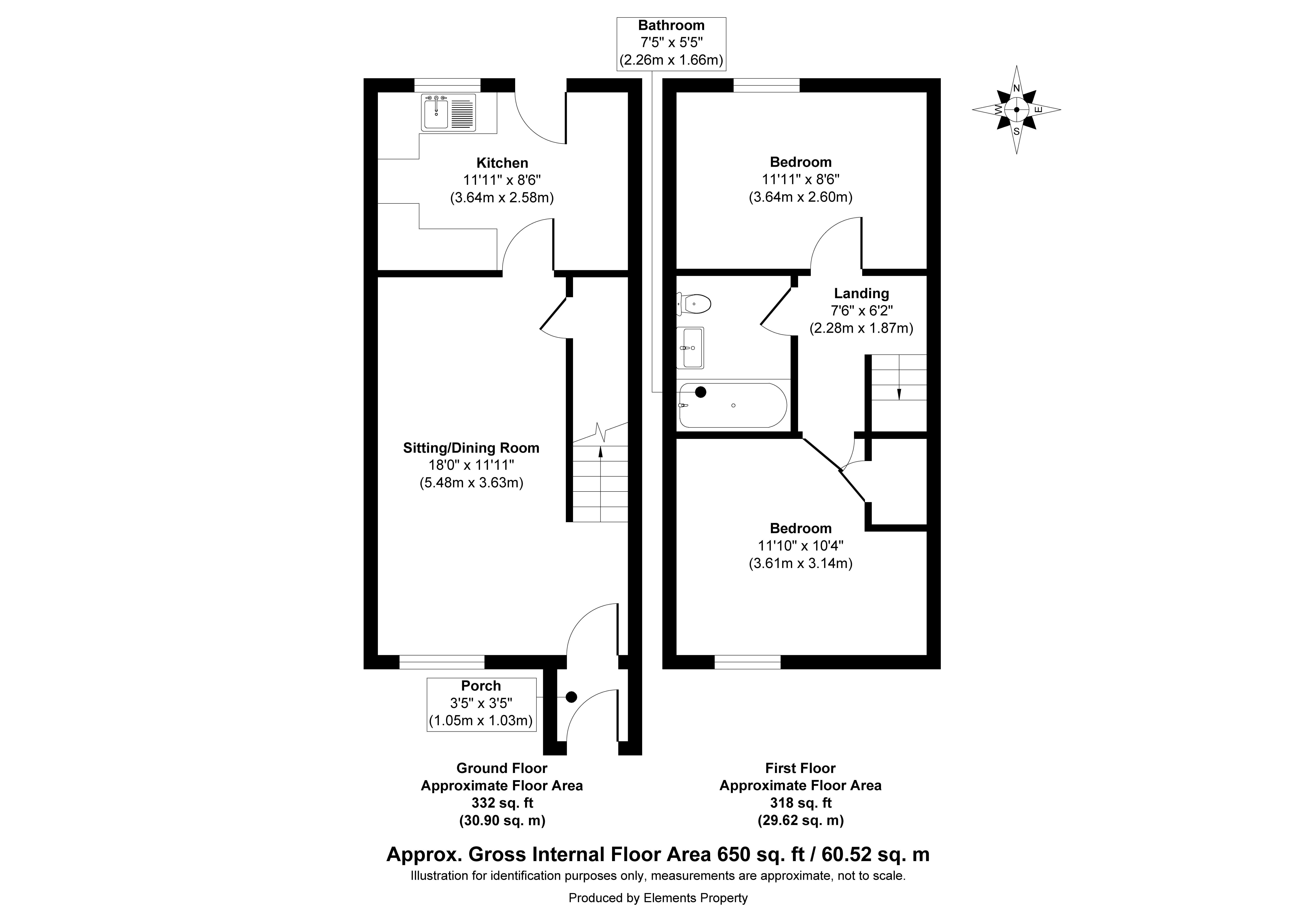 44, Morris Road, Broadway floorplan