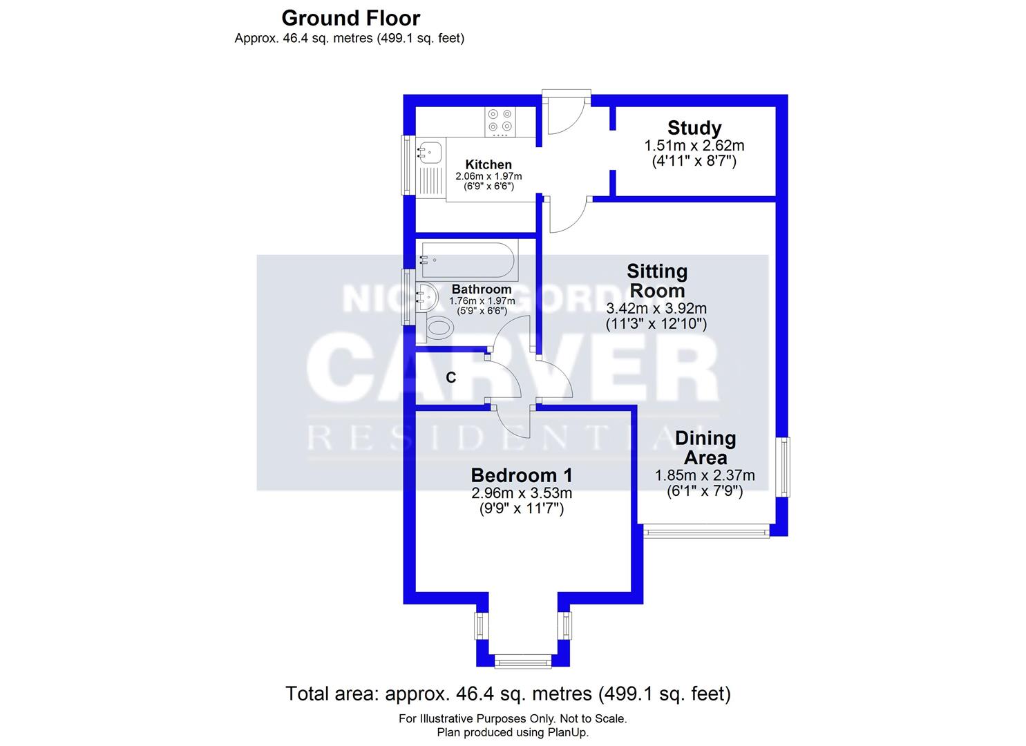 1, Culloden View Flats, Waterloo Street, Richmond floorplan