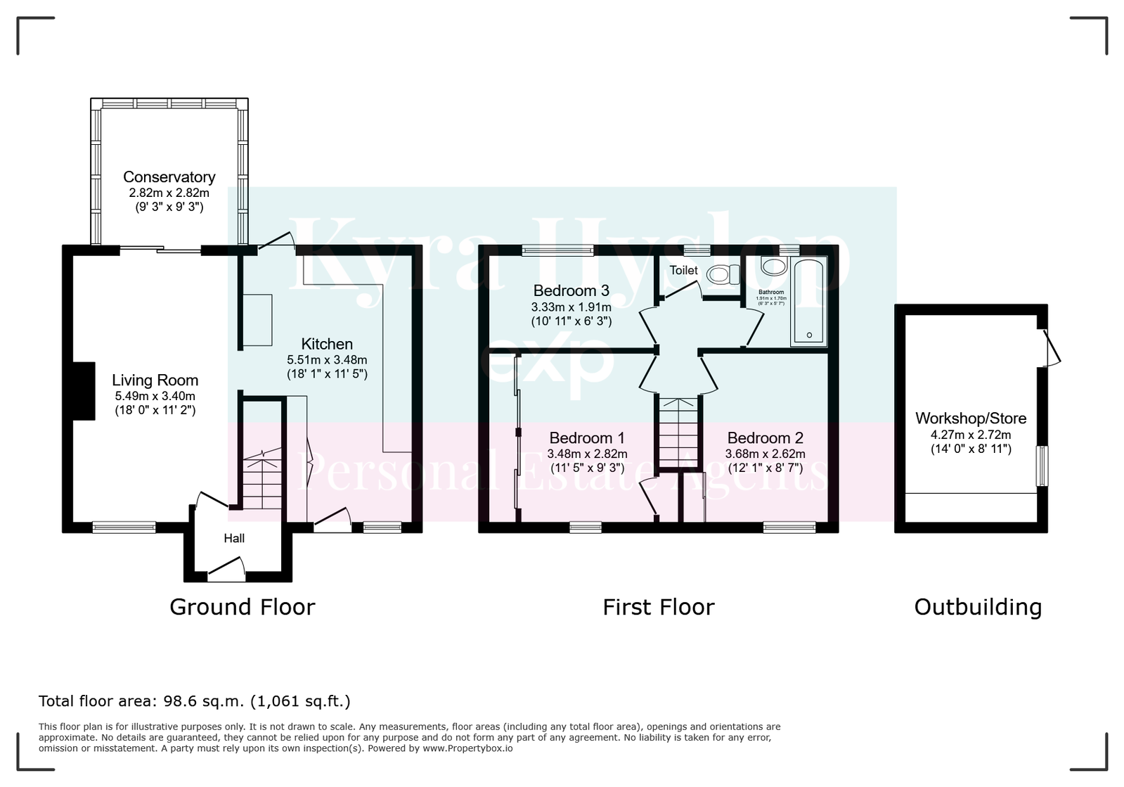 80, Leypark Road, Exeter floorplan
