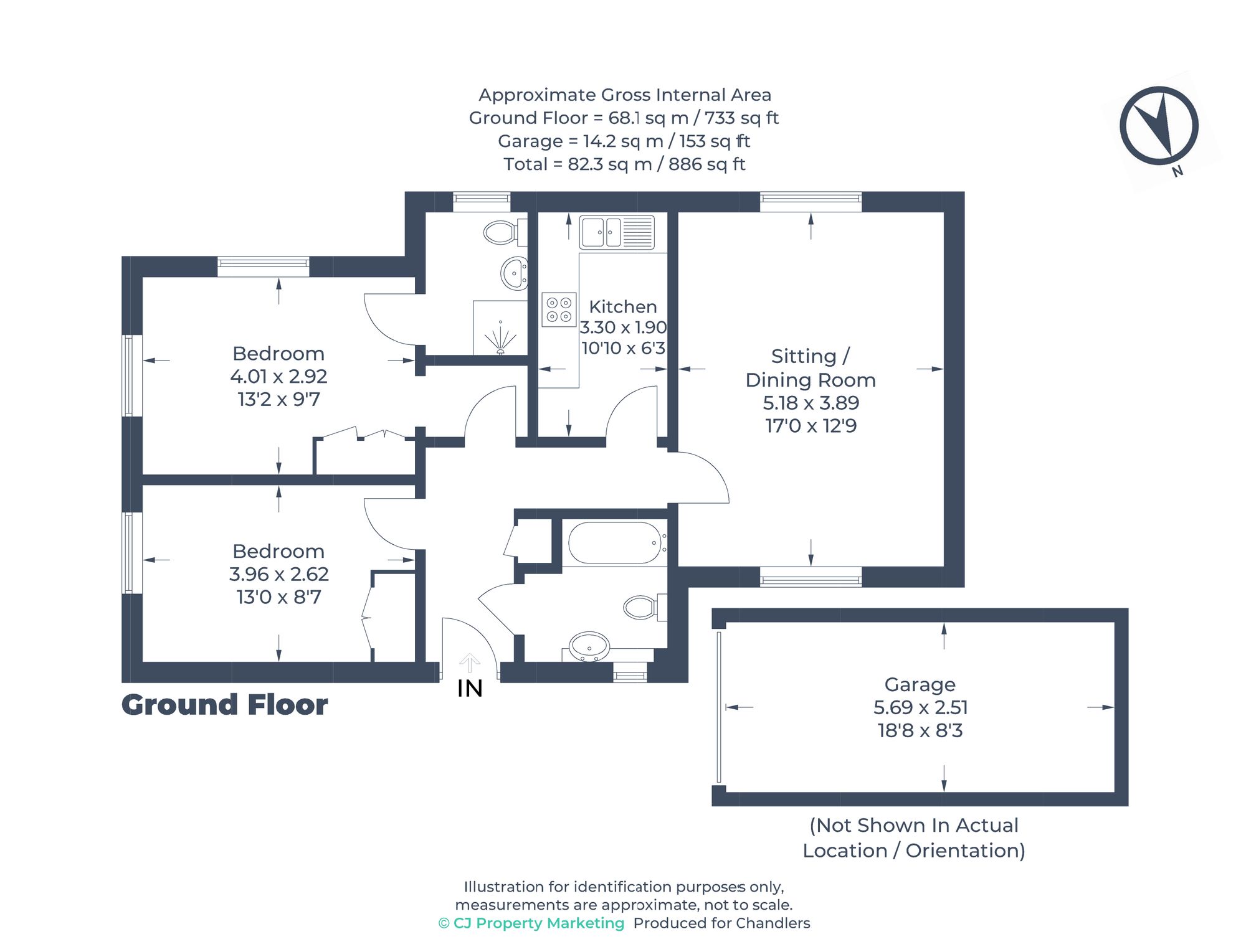 65 Epsom Close, Stevenage floorplan