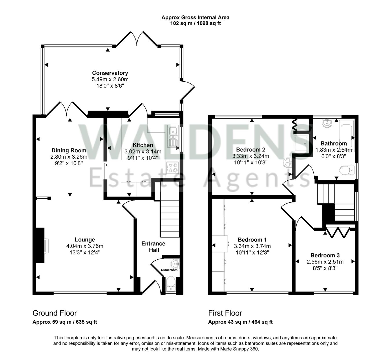 149a, Cotton End Road, Bedford floorplan