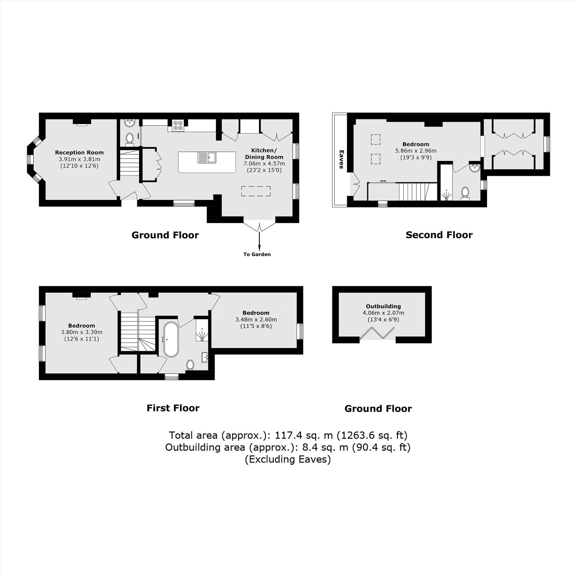 4, Myrtle Road, Hampton floorplan