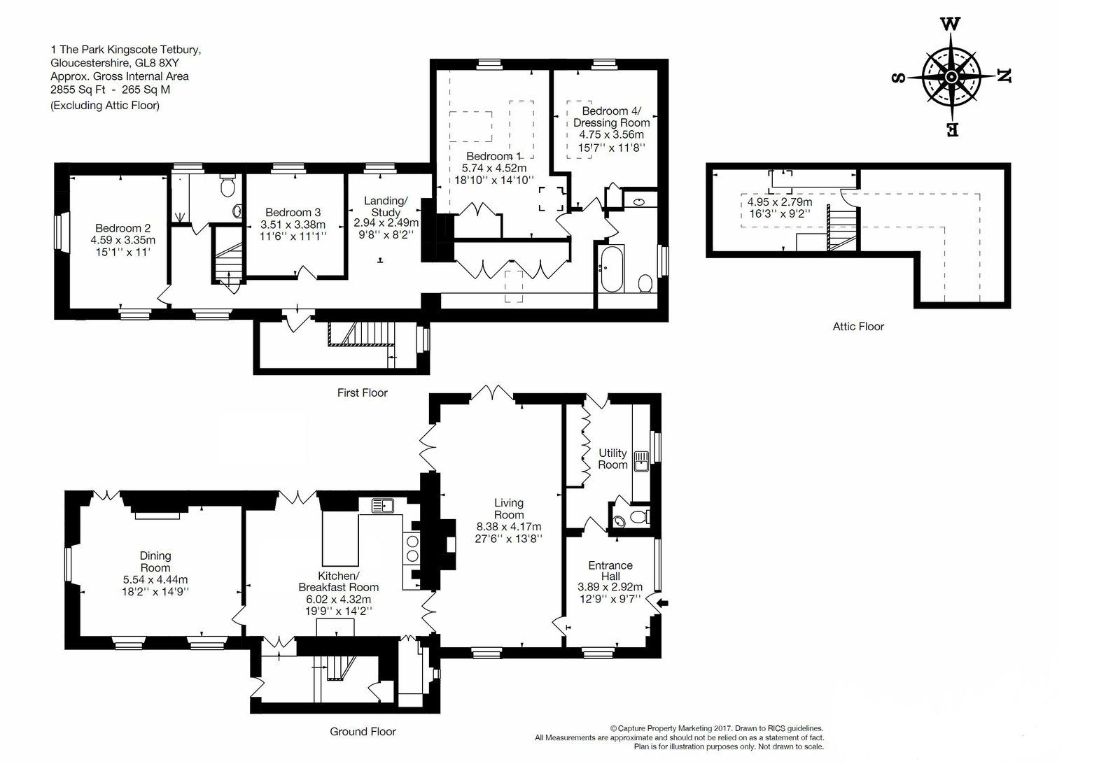 1, The Park, Tetbury floorplan