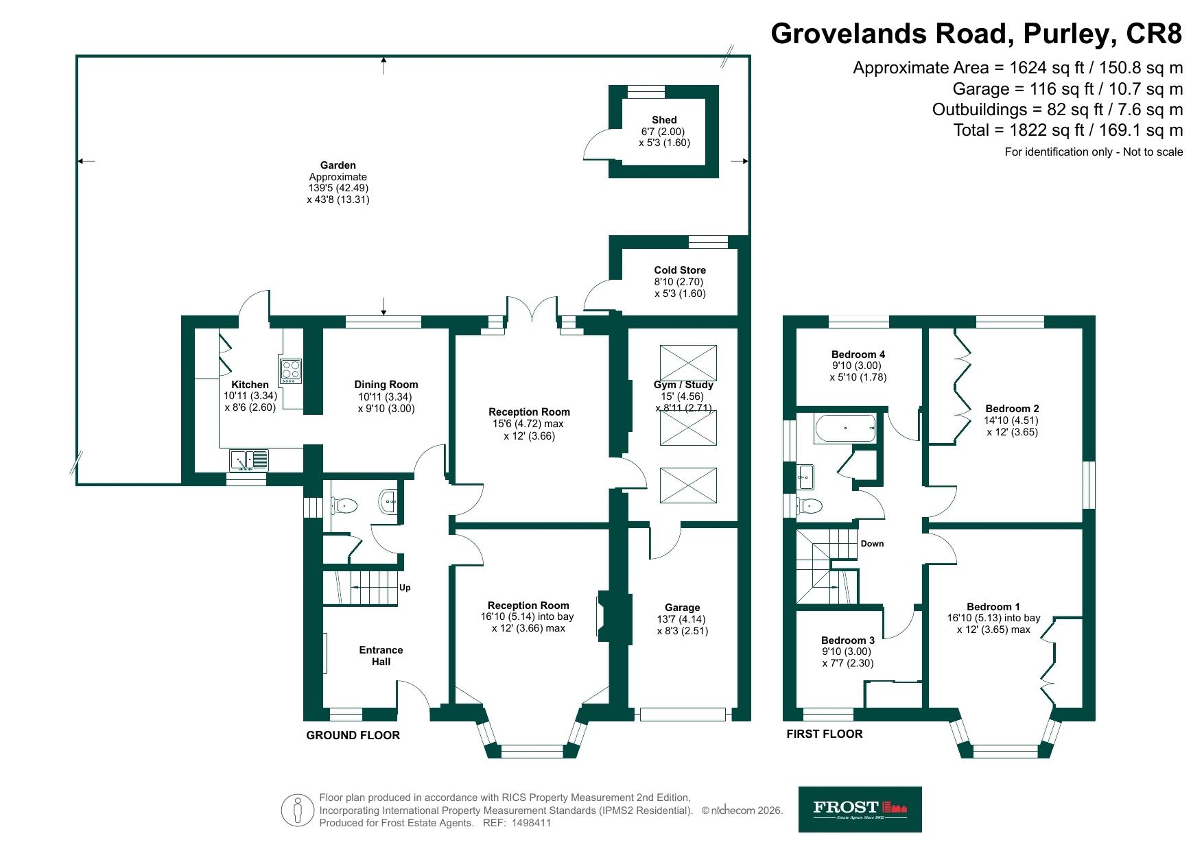 25, Grovelands Road, Purley floorplan