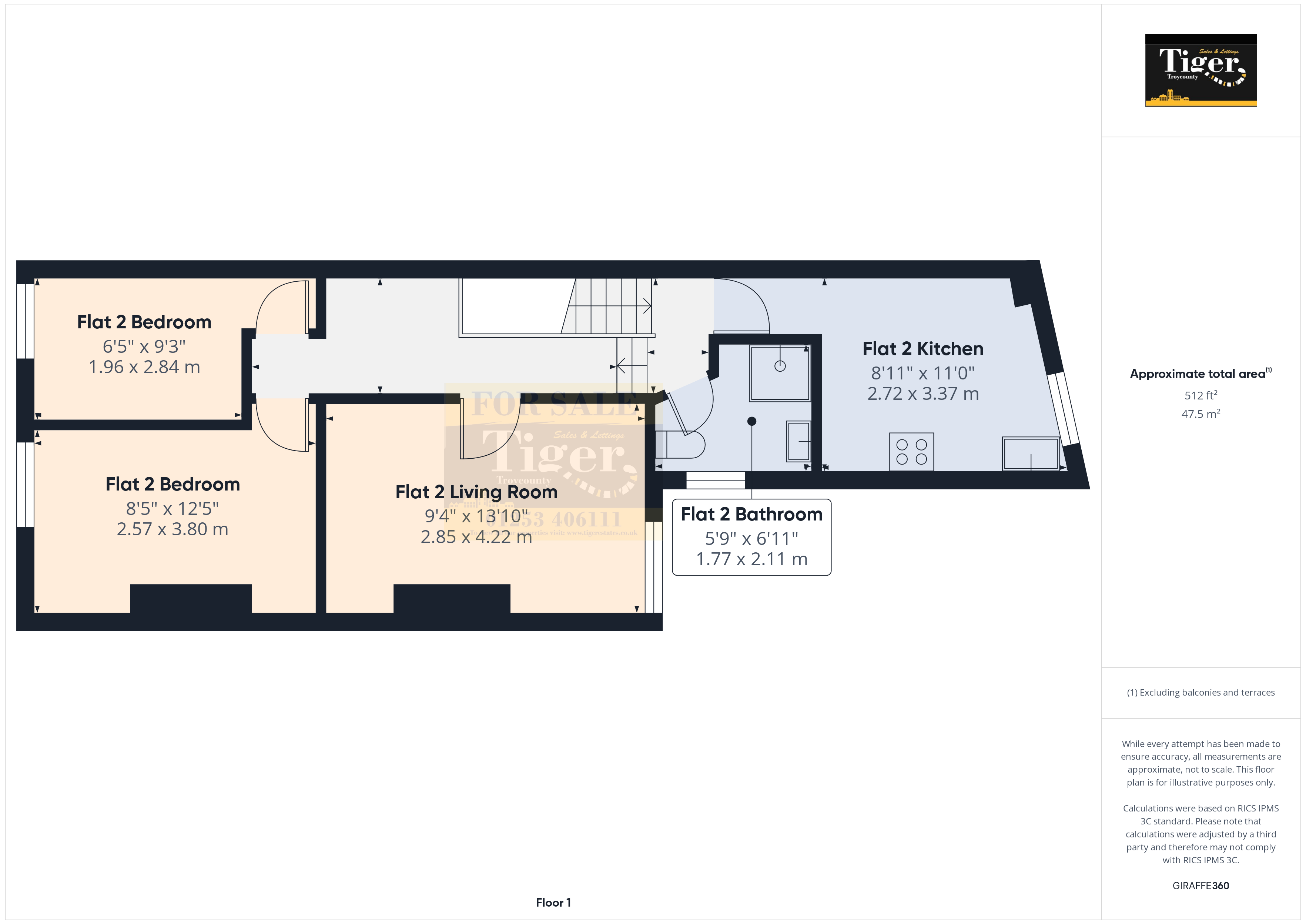 Flat 2, 27, Eaves Street, Blackpool floorplan