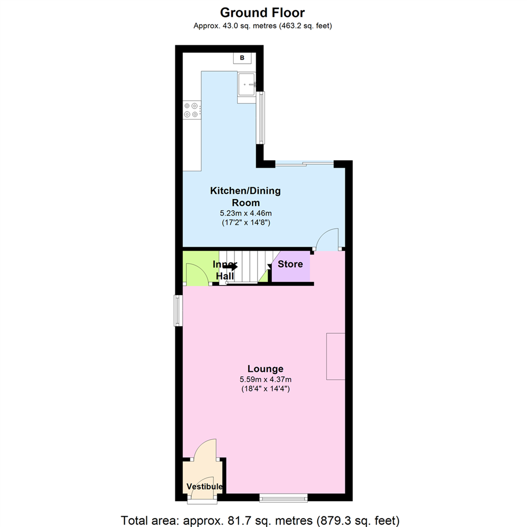 2 Bedrooms End terrace house for sale in Yarraville Street, Rawtenstall, Rossendale BB4