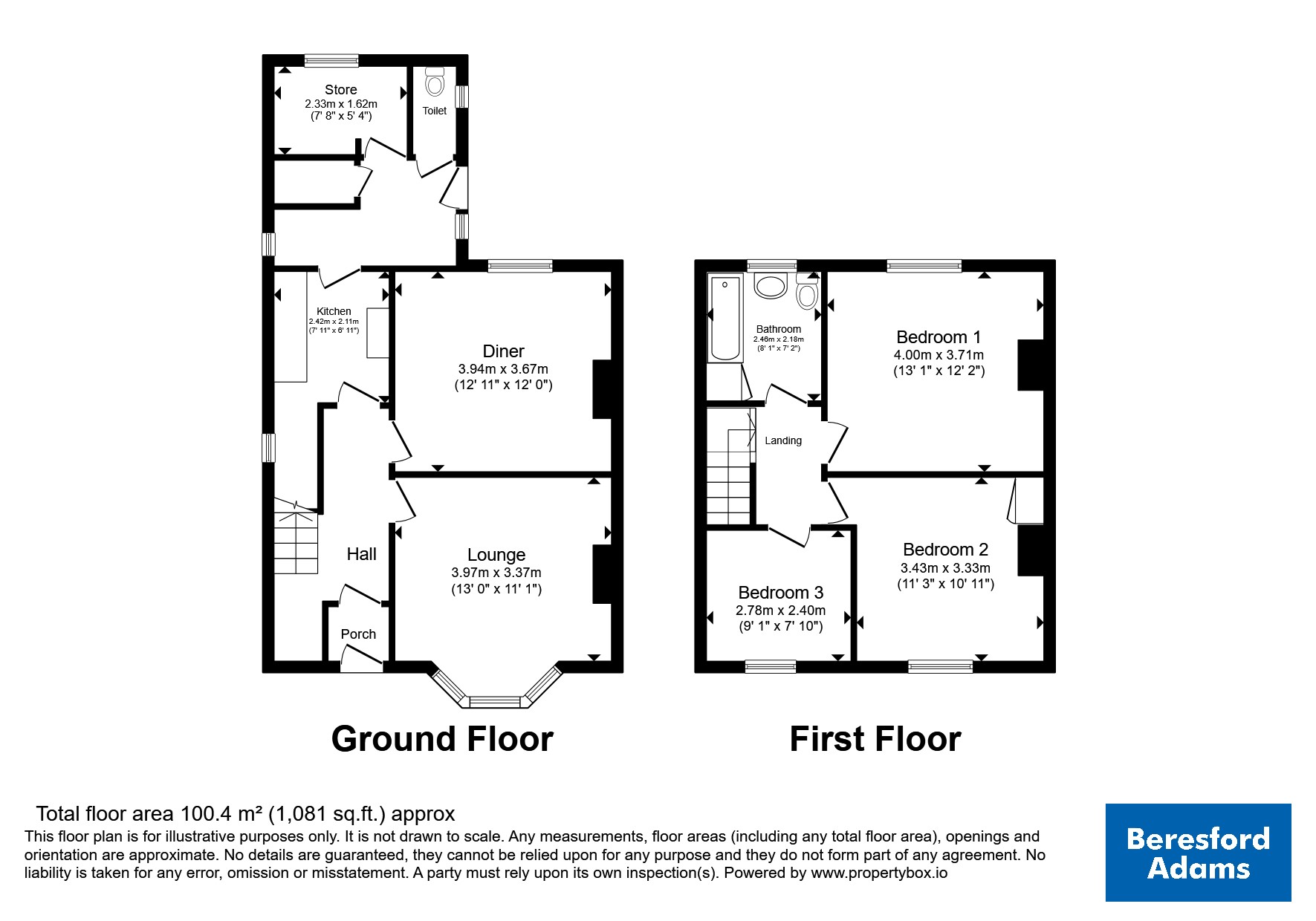 4, Cil Coed, Gwynedd floorplan