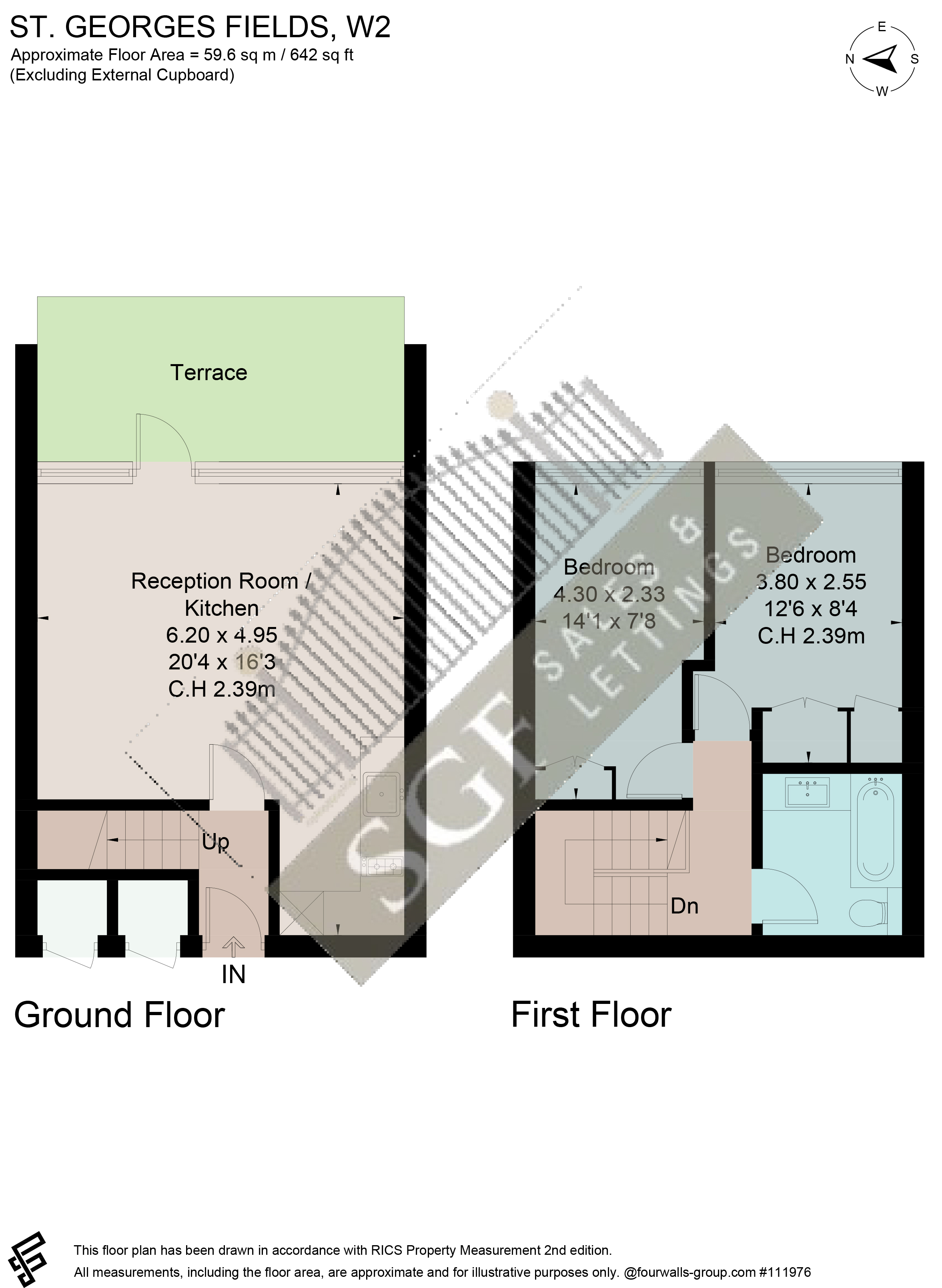5 , Hanover Steps, St. Georges Fields, London floorplan