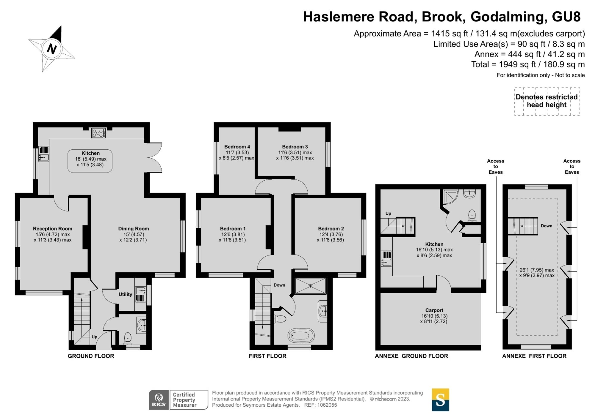 2 Dell Cottages Haslemere Road, Godalming floorplan