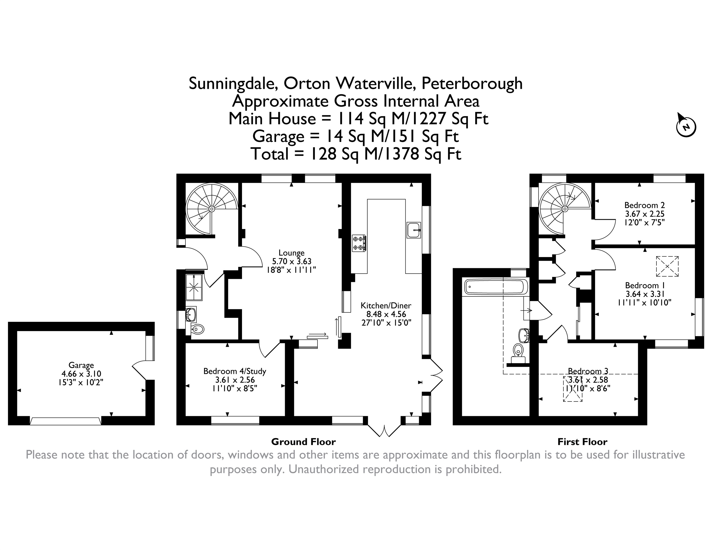 19, Sunningdale, Peterborough floorplan