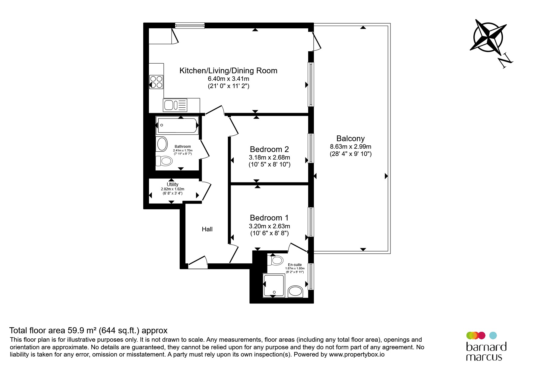 Flat 139, West Plaza, Town Lane, Staines-Upon-Thames floorplan