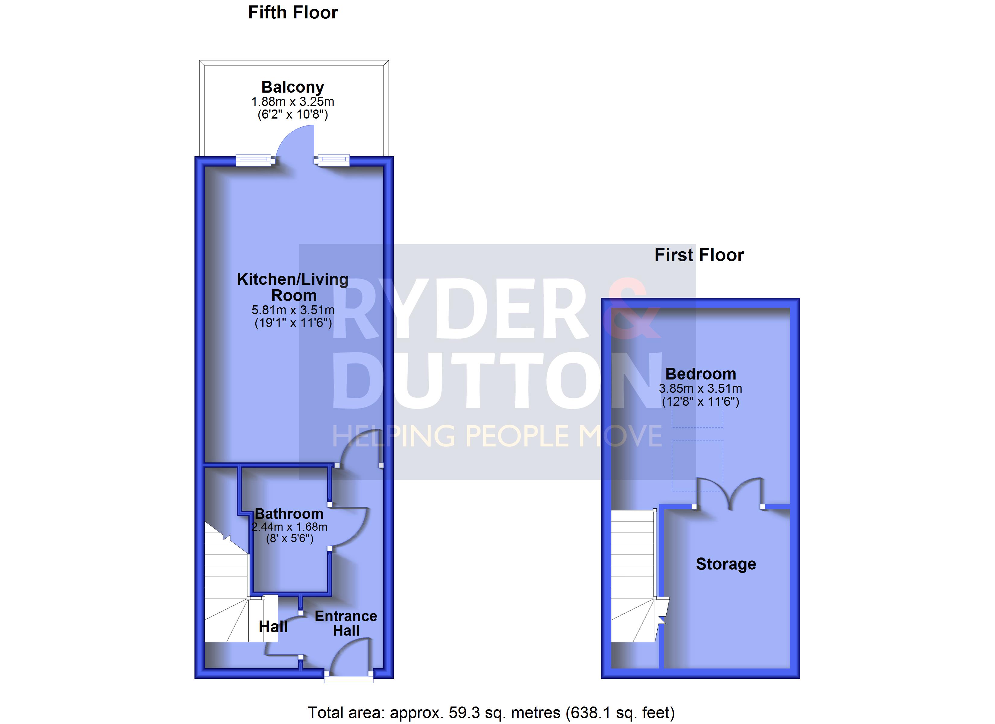 519, Titanic Mills, Huddersfield floorplan