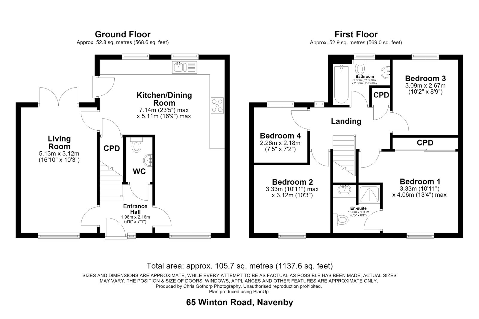 65, Winton Road, Navenby floorplan